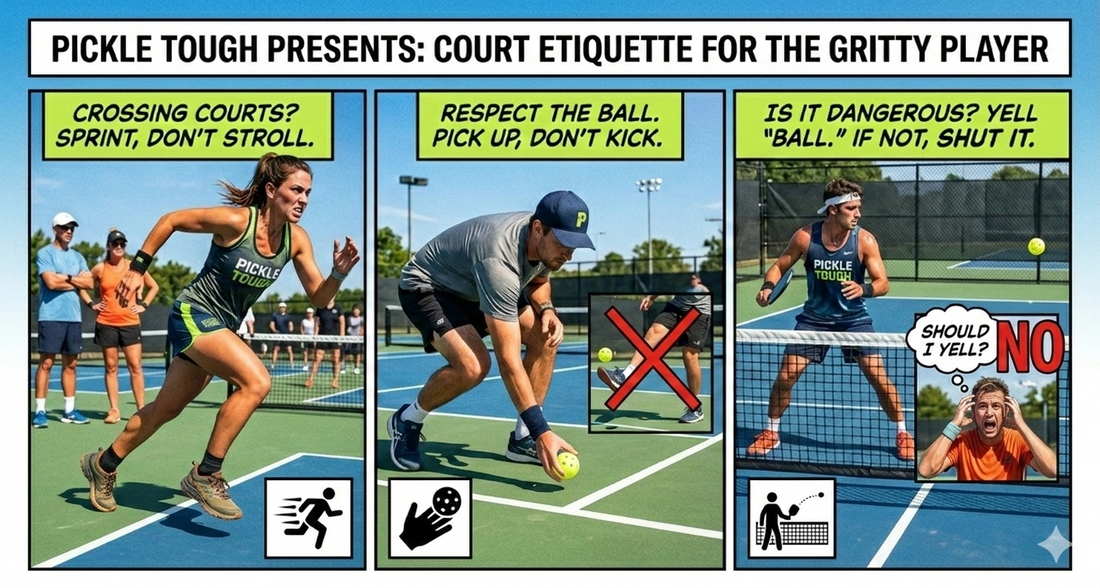 The Pickle Tough Guide to (Not Being That Person) on the Court: Etiquette for the Competitor