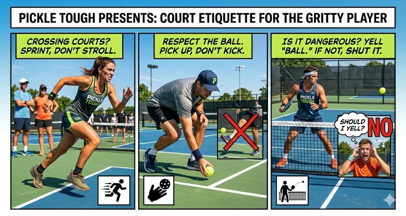 The Pickle Tough Guide to (Not Being That Person) on the Court: Etiquette for the Competitor