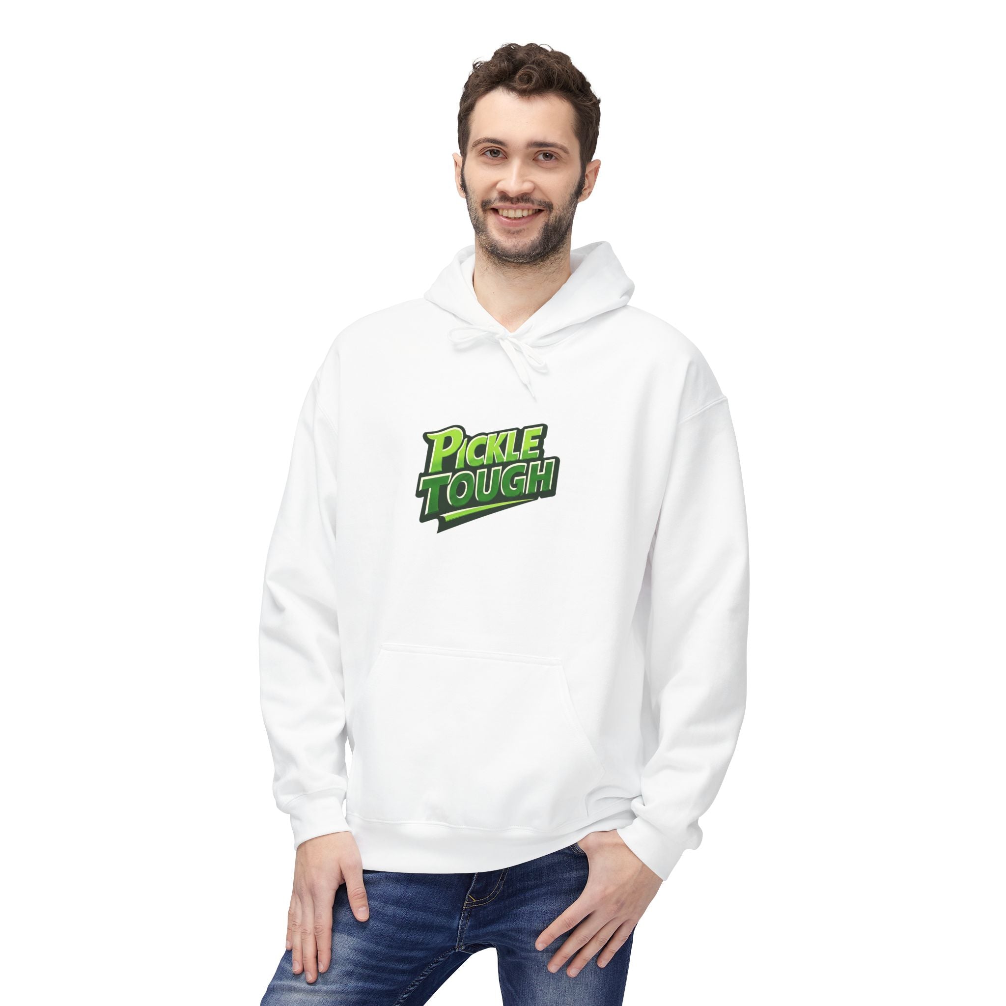 Pickle Tough Logo  Pickleball Hoodie - Hooded Sweatshirt Pullover