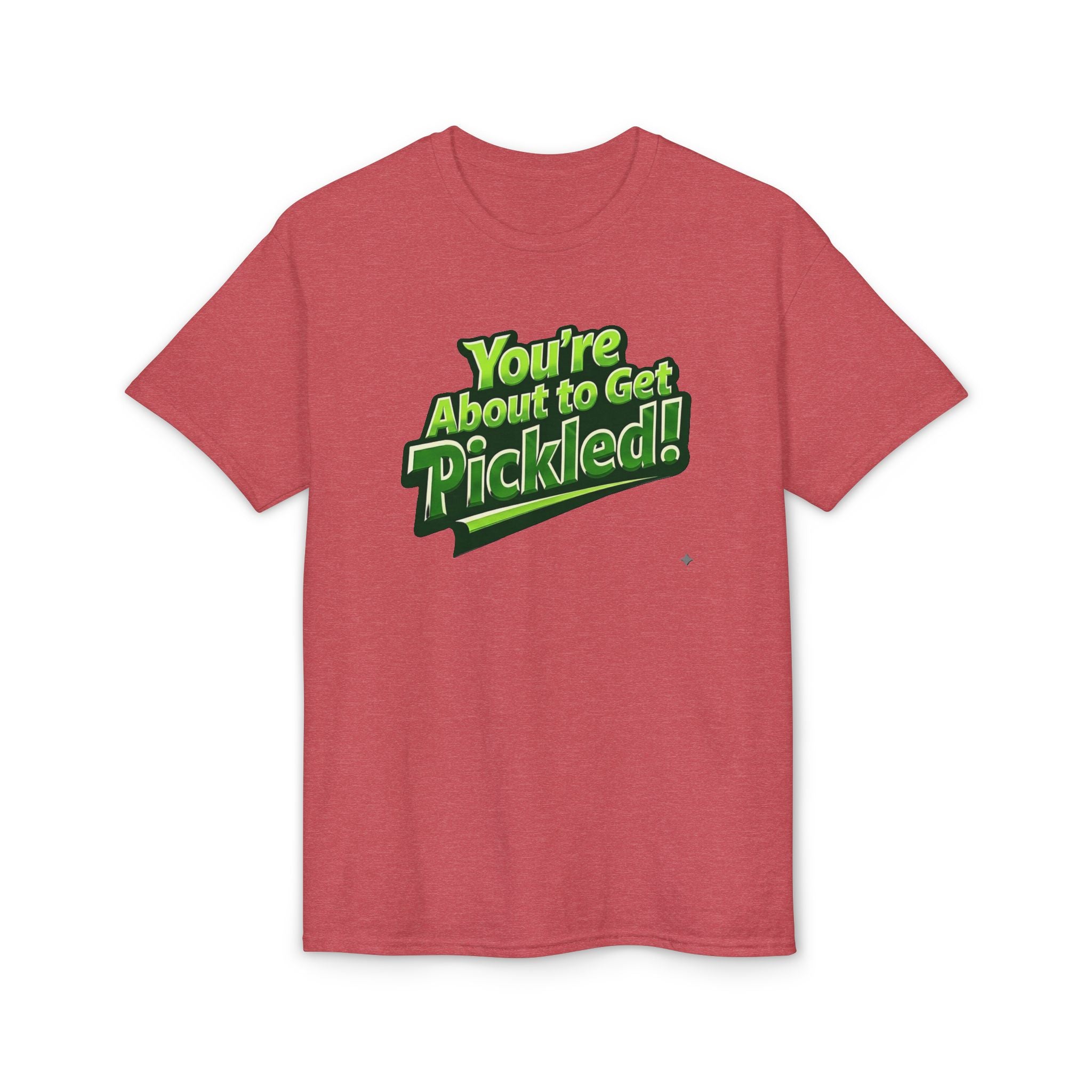 "You're About to Get Pickled!" Pickleball T-Shirt- Unisex DryBlend® Two Sided T-Shirt