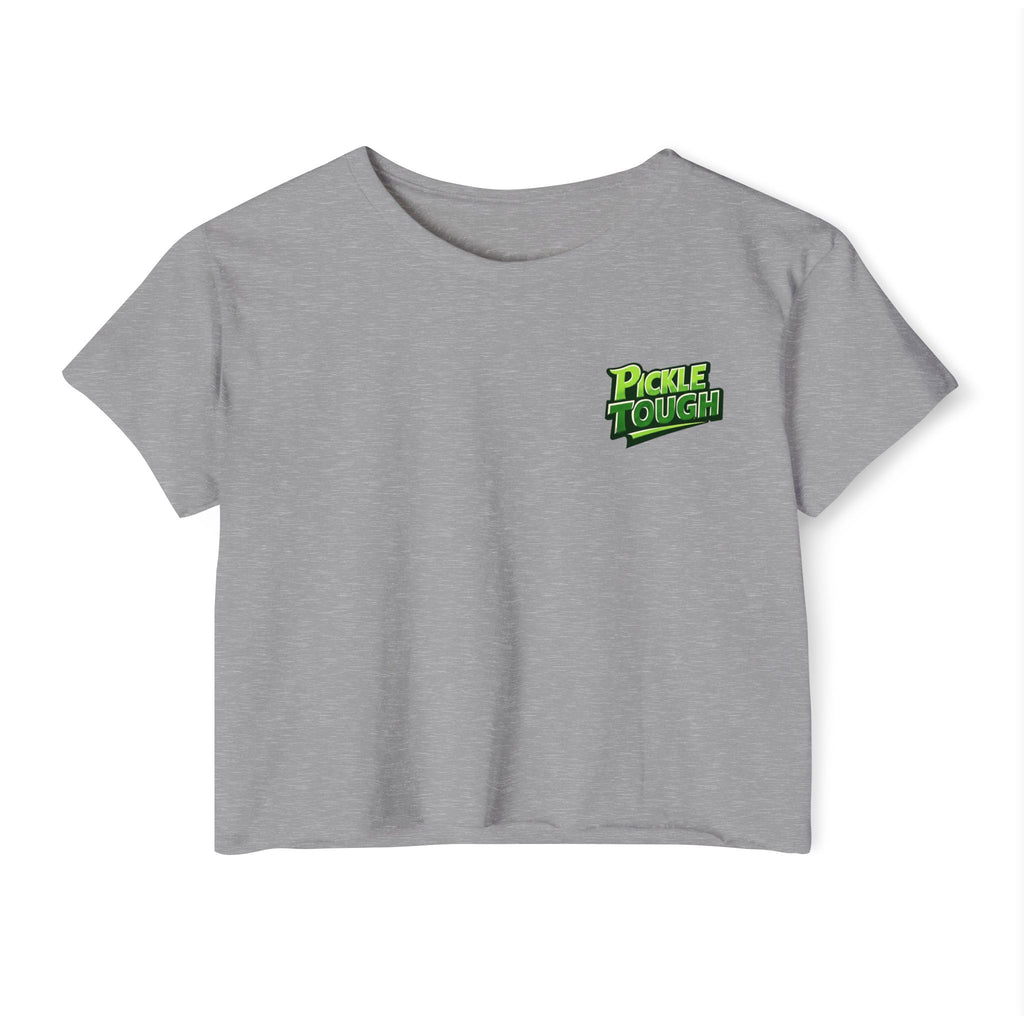 Pickle Tough Logo- Pickleball Crop Top