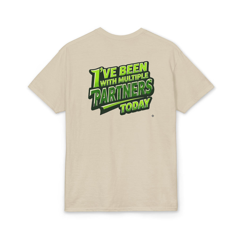 “I’ve Been With Multiple Partners Today” Pickleball T-Shirt — Unisex DryBlend® T-Shirt Two Sided
