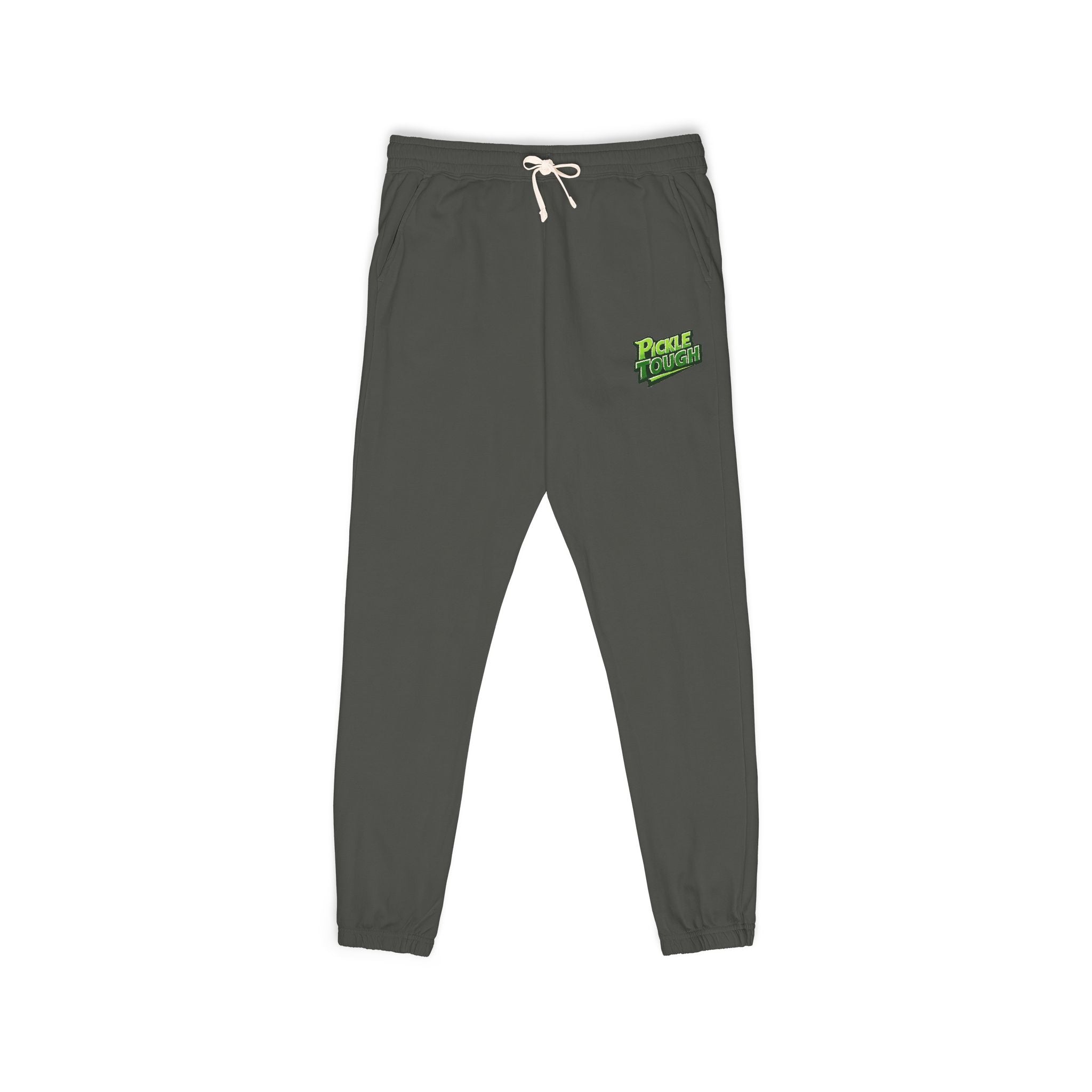 Pickle Tough Pickleball Sweatpants — Olive Fleece Joggers Unisex