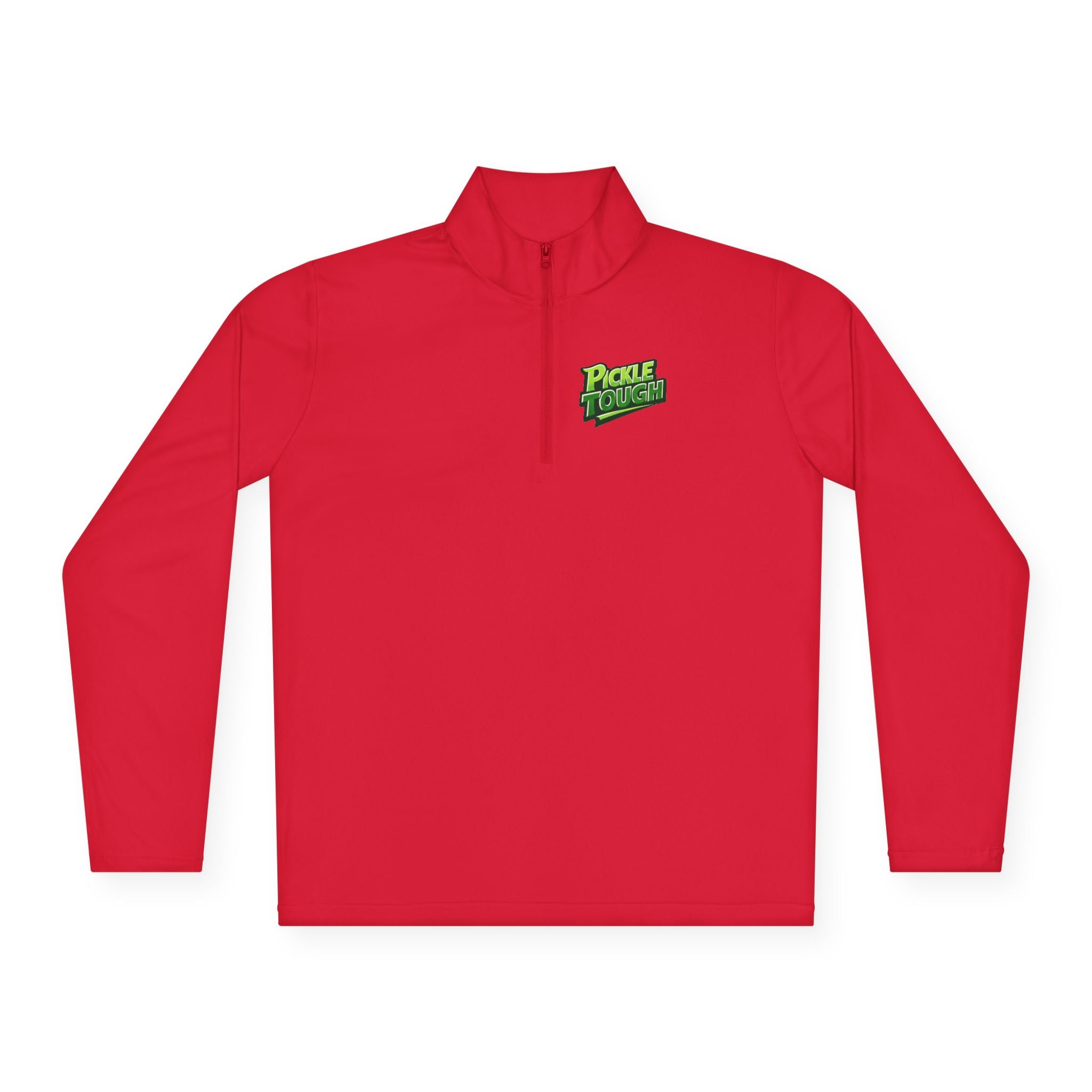 Pickle Tough Logo Quarter-Zip Pullover | Quarter-Zip Long Sleave Shirt Unisex