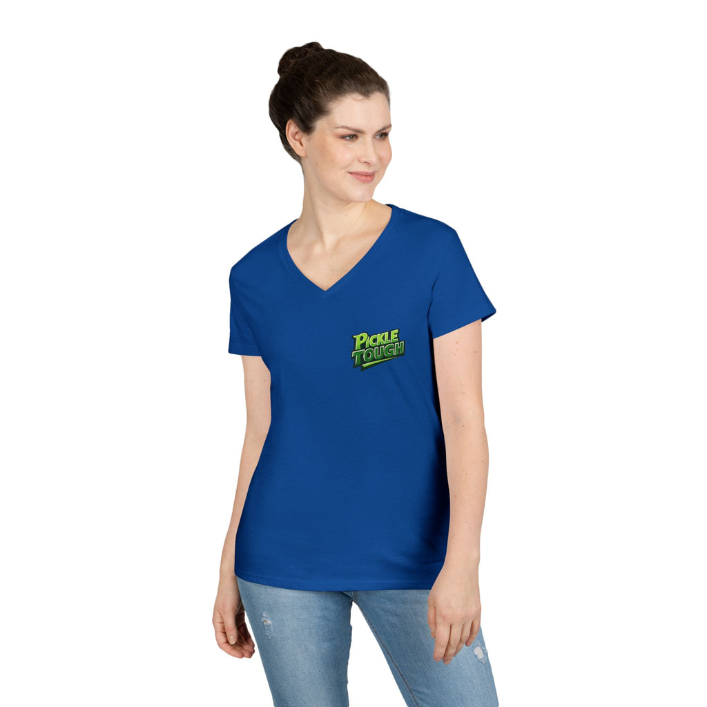 Pickle Tough Logo T-Shirt —  Ladies' V-Neck