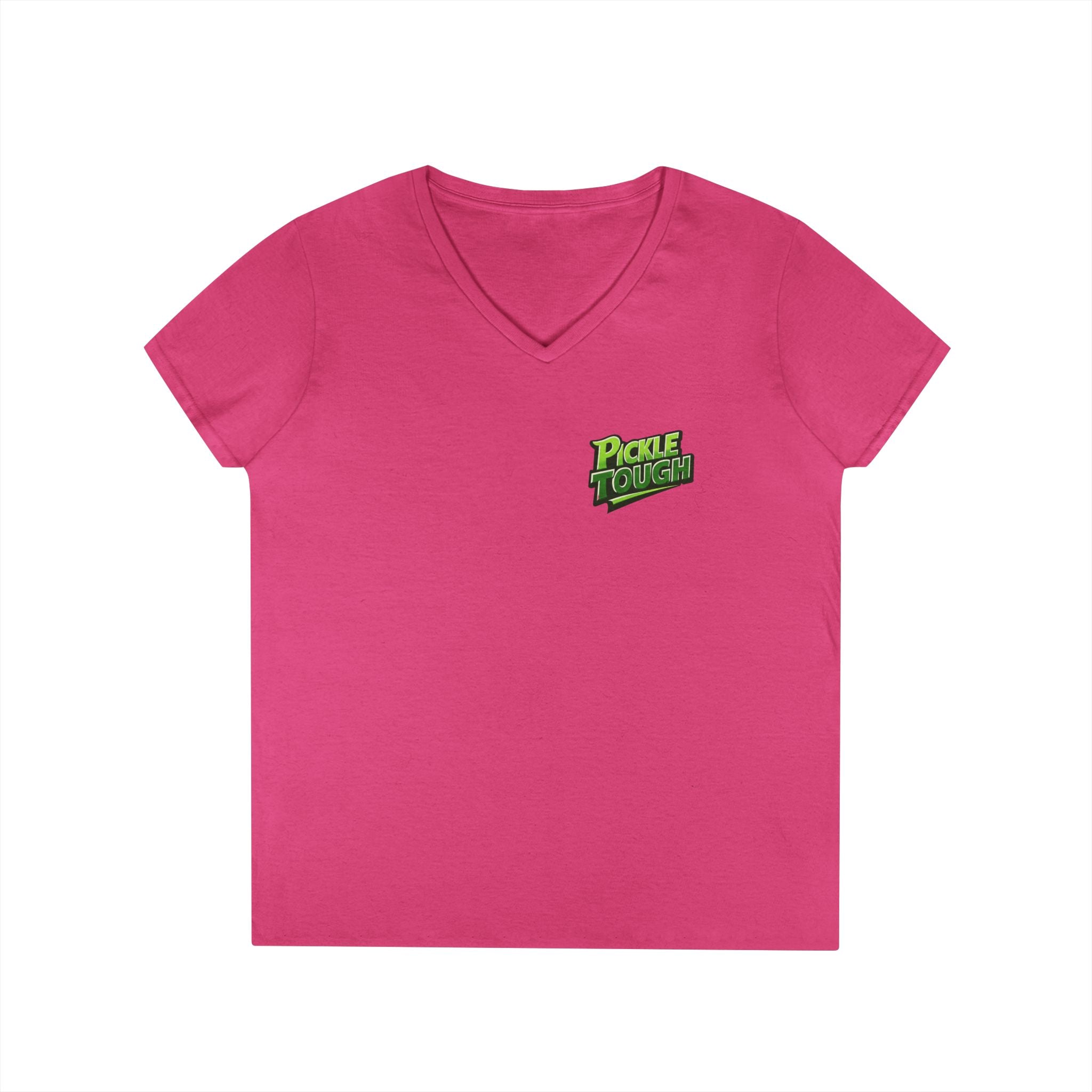 Pickle Tough Logo T-Shirt —  Ladies' V-Neck