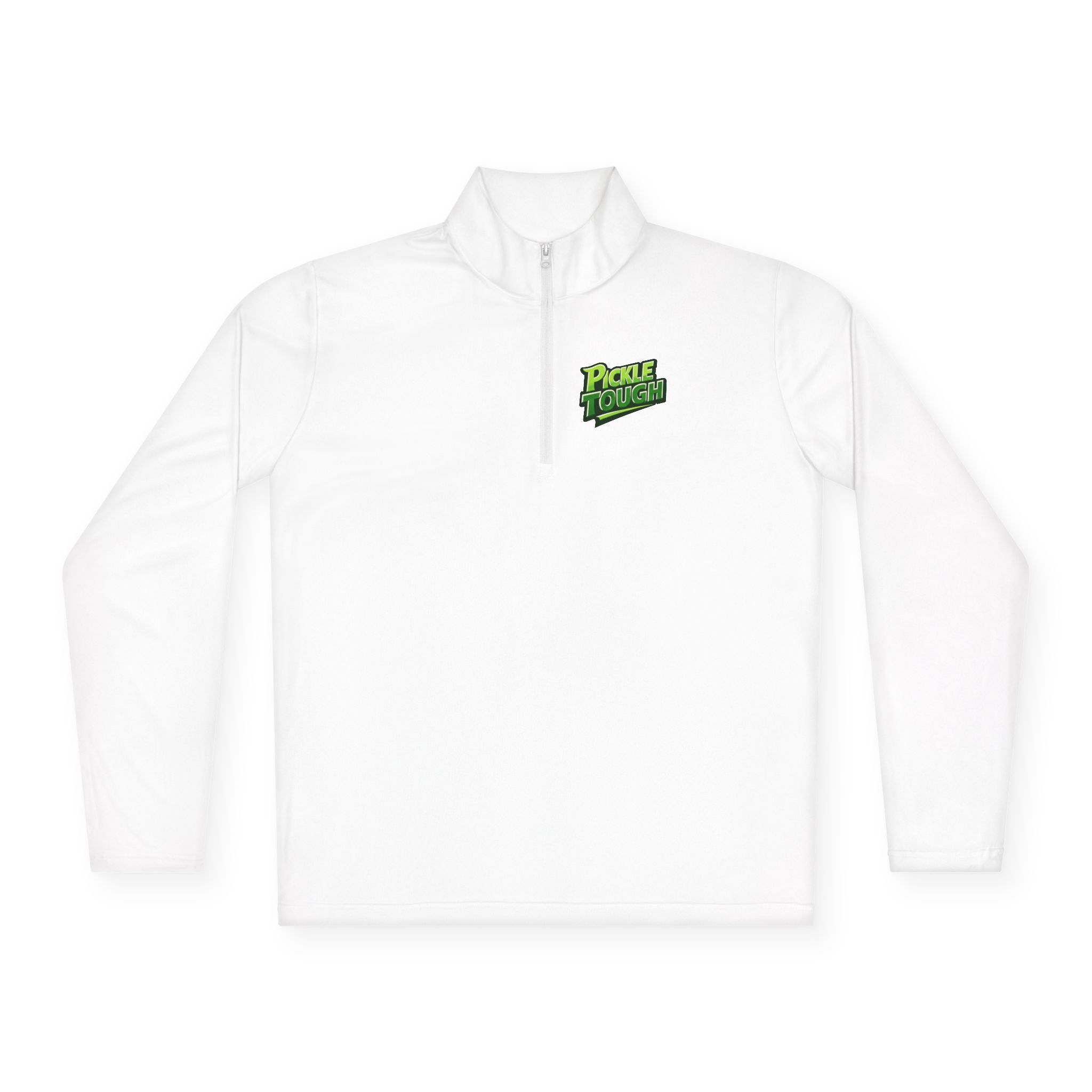 Pickle Tough Logo Quarter-Zip Pullover | Quarter-Zip Long Sleave Shirt Unisex