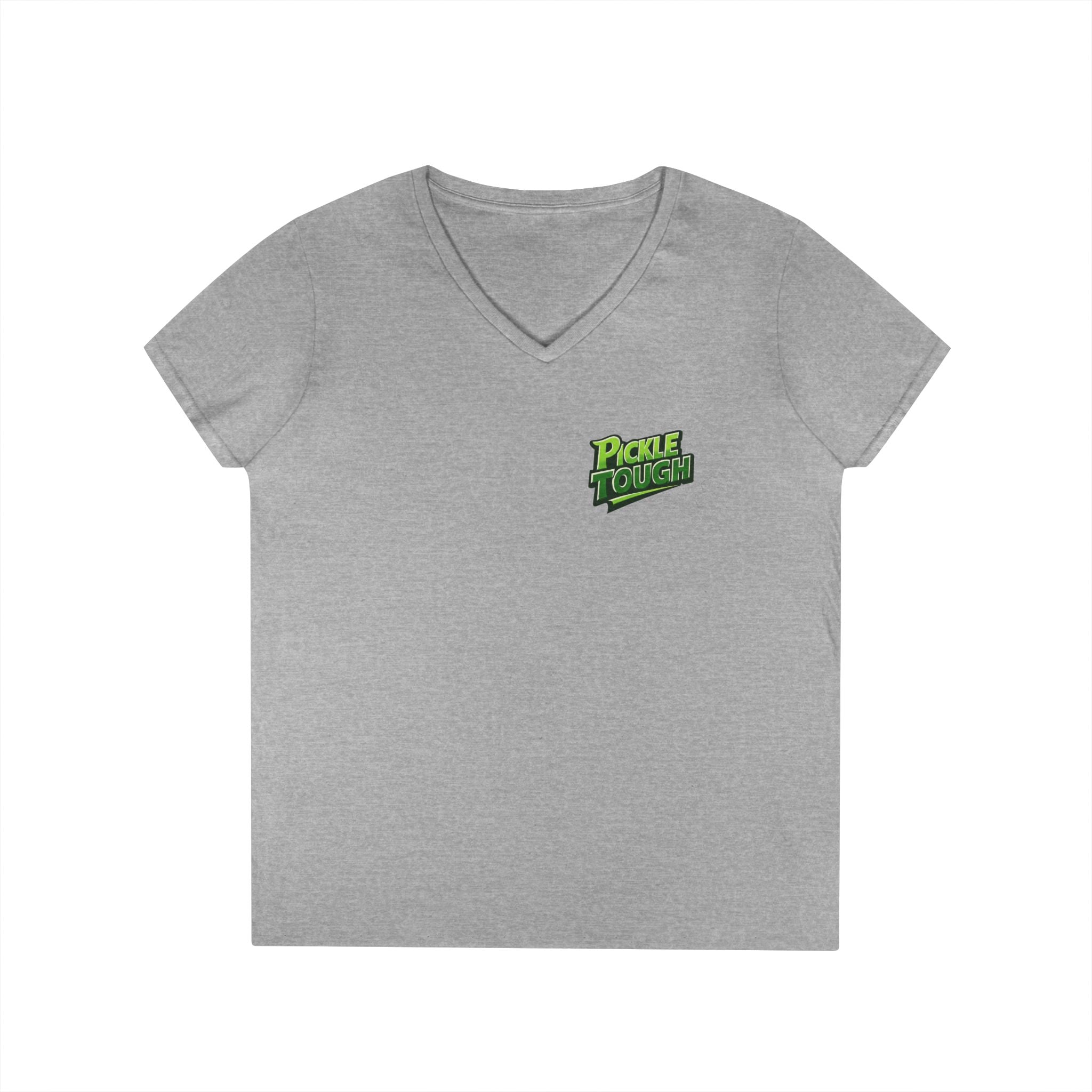 Pickle Tough Logo T-Shirt —  Ladies' V-Neck
