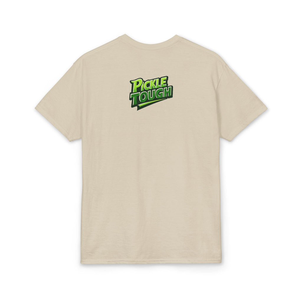 "You're About to Get Pickled!" Pickleball T-Shirt- Unisex DryBlend® Two Sided T-Shirt