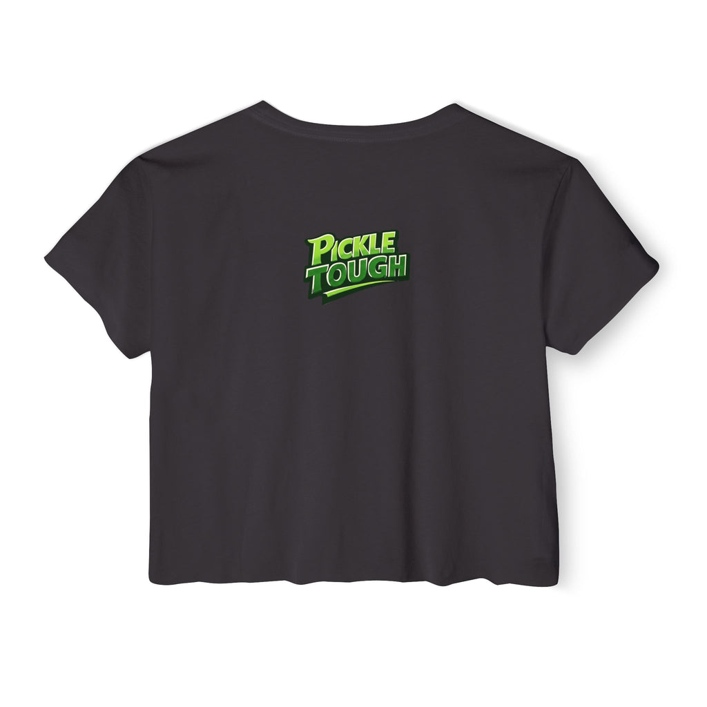 "I Look Good Beating You" Pickleball Two Sided Crop Top
