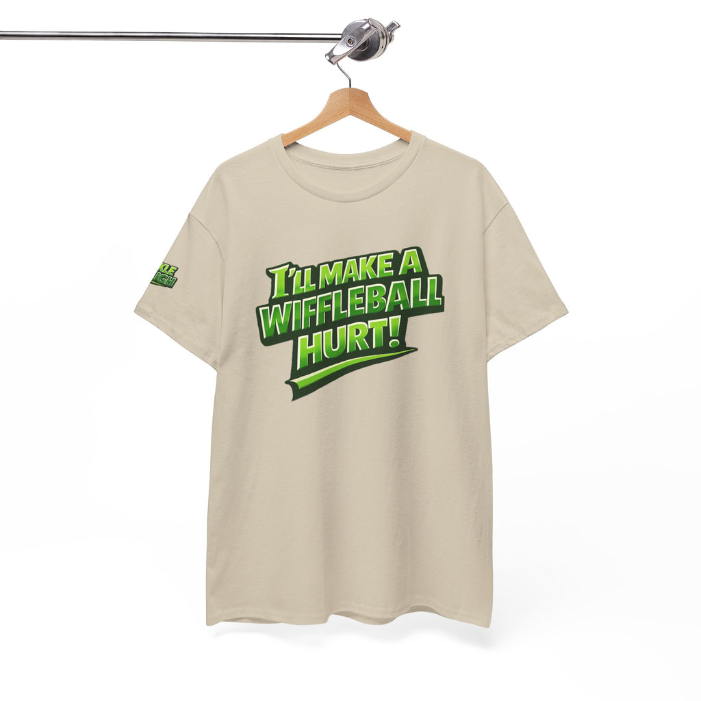 "I’ll Make a Wiffleball Hurt" Pickleball T-Shirt - 100% Cotton Two Sided T-Shirt Unisex