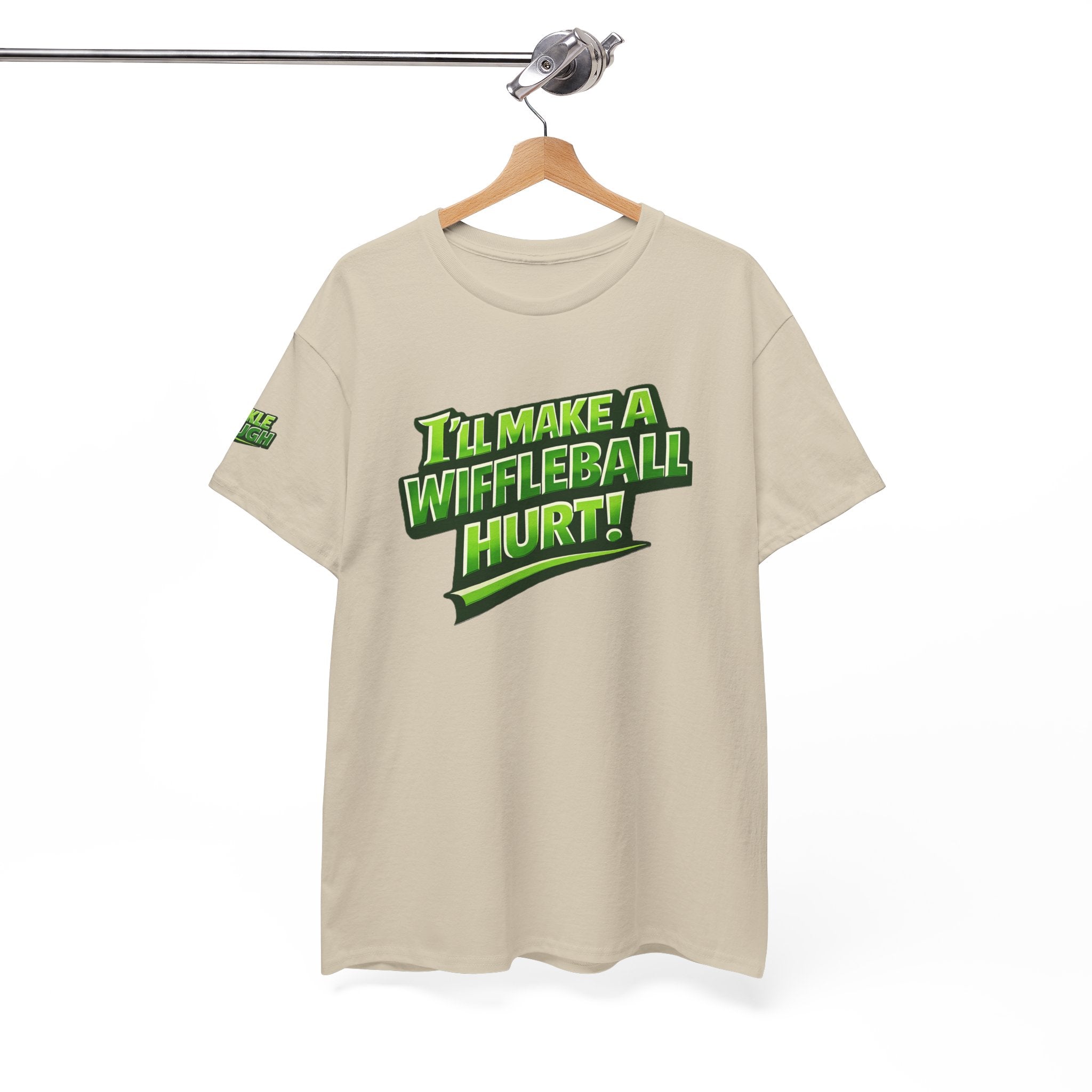 "I’ll Make a Wiffleball Hurt" Pickleball T-Shirt - 100% Cotton Two Sided T-Shirt Unisex