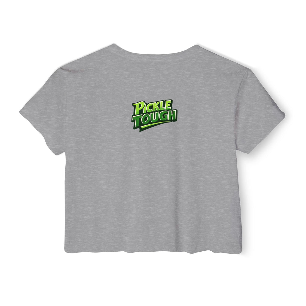 "I Look Good Beating You" Pickleball Two Sided Crop Top