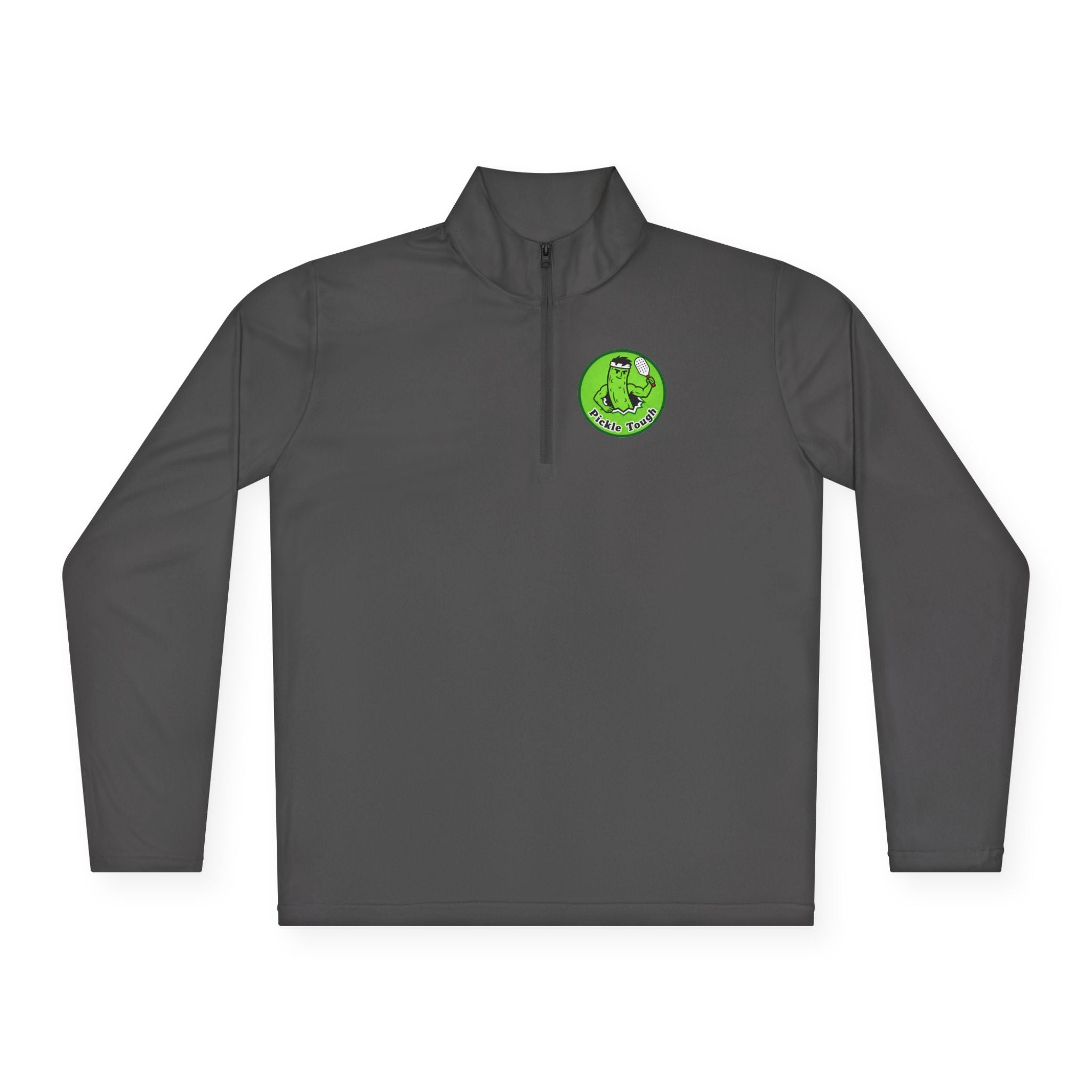 Pickle Man Retro Logo Quarter-Zip Pullover | Quarter-Zip Long Sleave Shirt Unisex