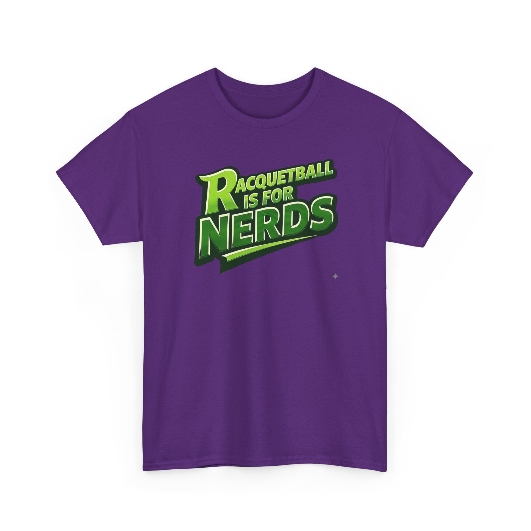"Racquetball  Is for Nerds" Pickleball T-Shirt — 100% Cotton Two Sided T-Shirt Unisex