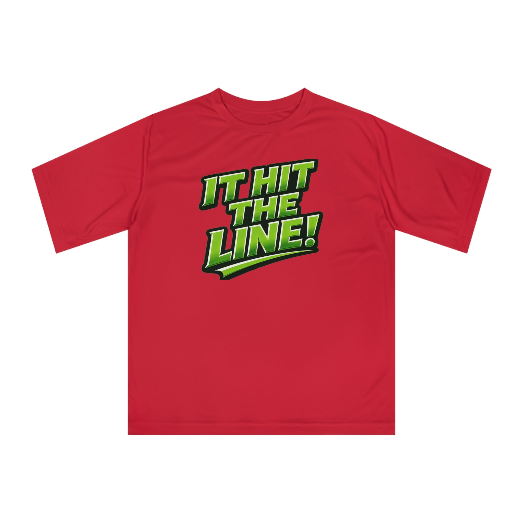 "'It Hit The Line!" Pickleball T-Shirt —Unisex - Performance Two Sided T-shirt