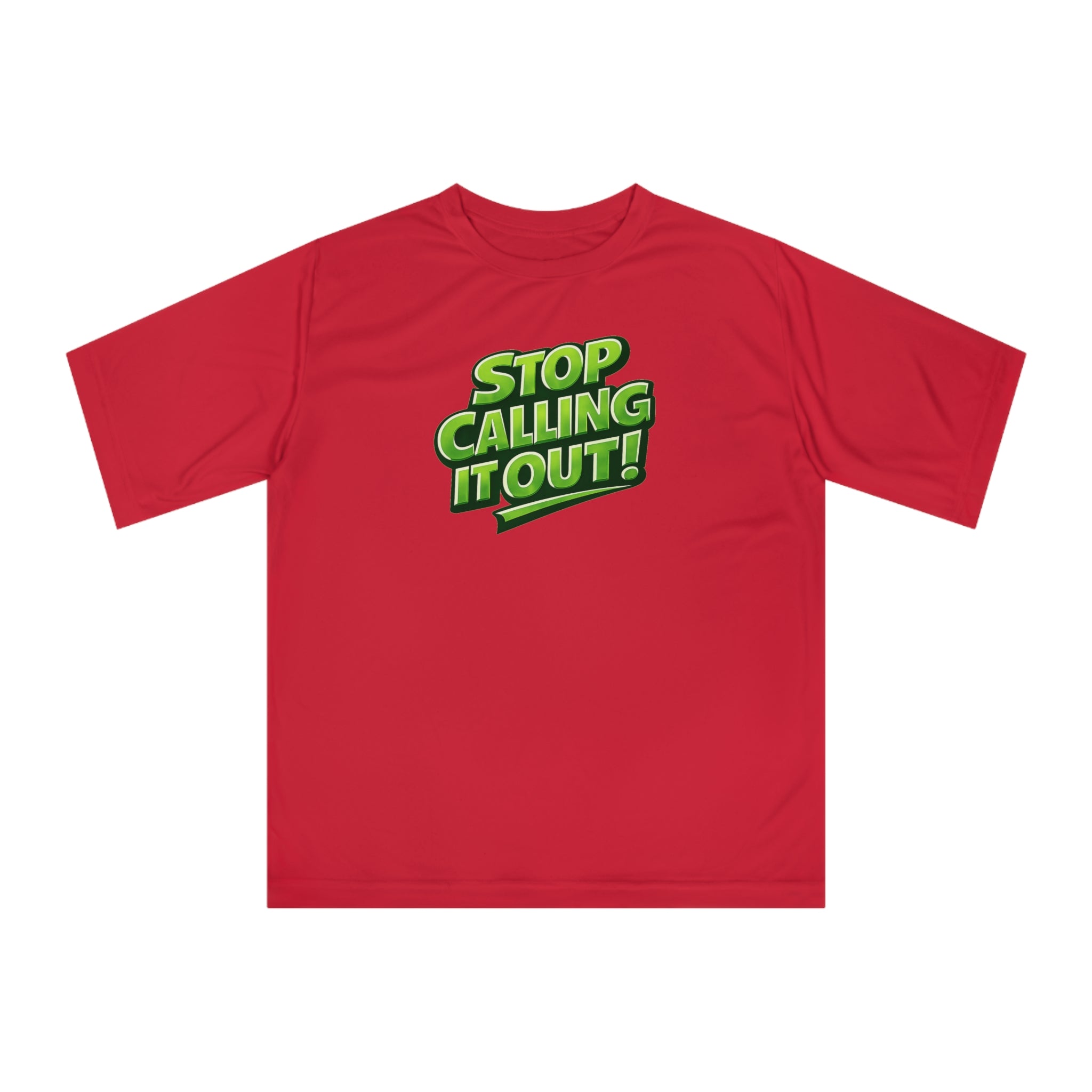 "Stop Calling It Out" Pickleball T-Shirt | Performance Unisex Two Sided T-Shirt