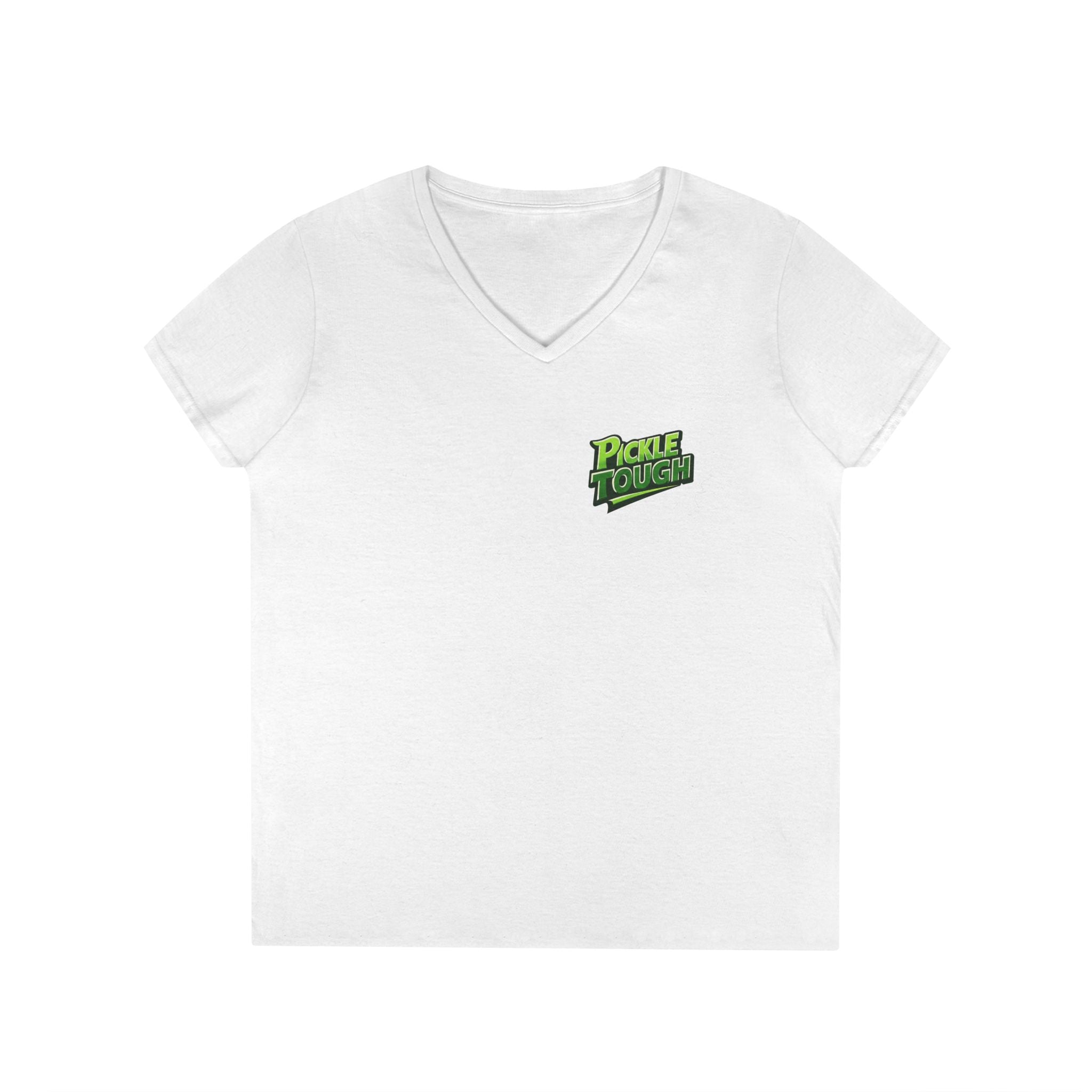 Pickle Tough Logo T-Shirt —  Ladies' V-Neck
