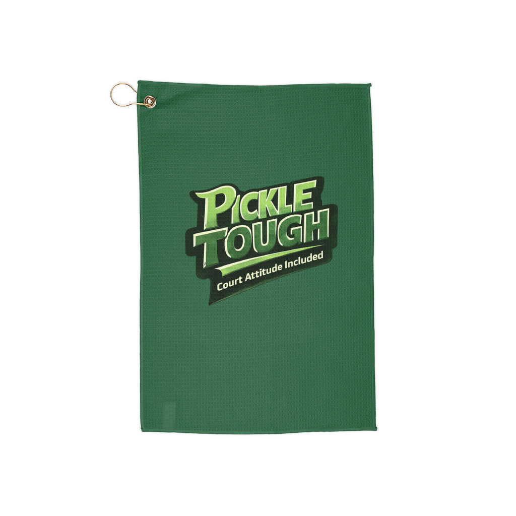 Pickle Tough Logo Pickleball Towel — Golf Towel