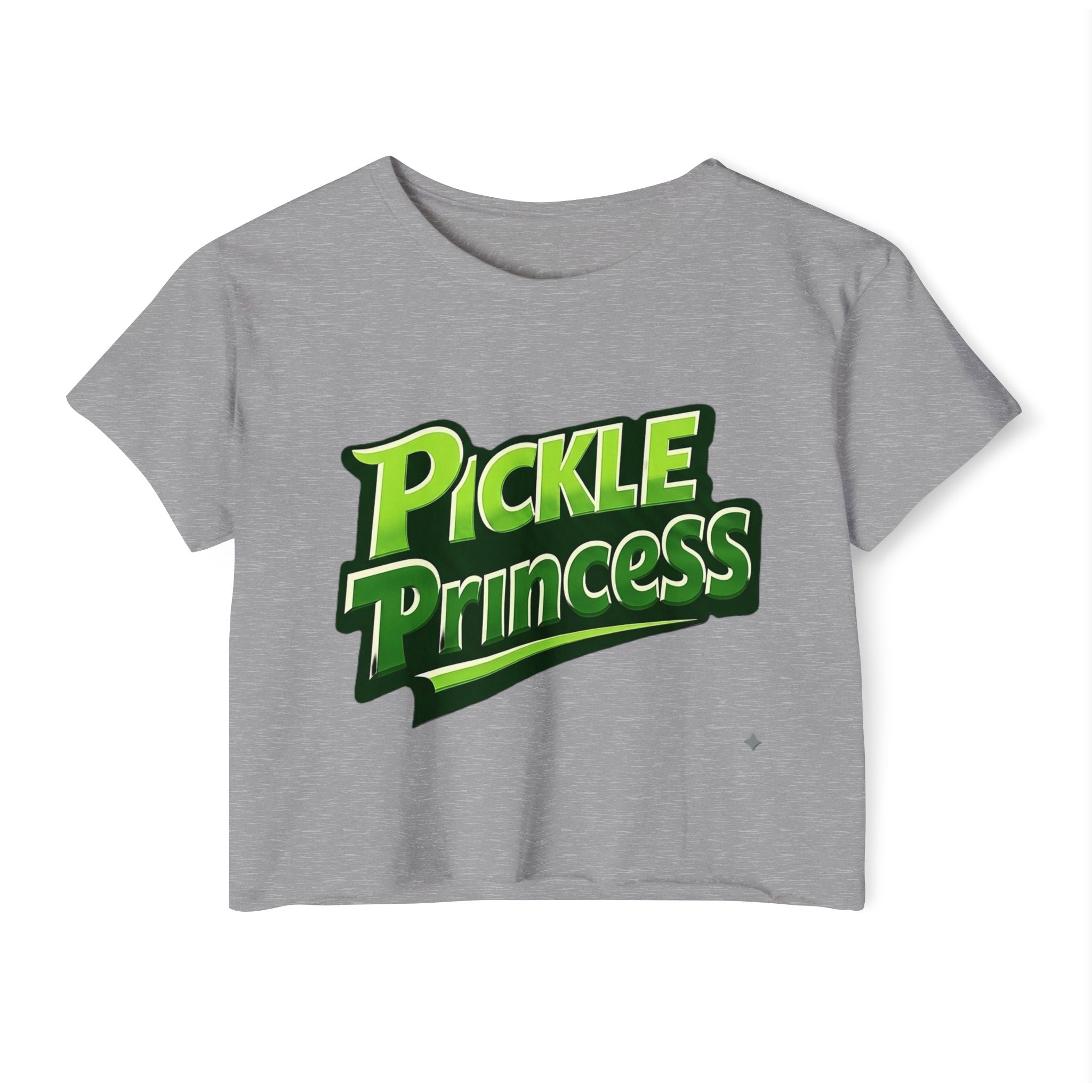 Pickle Princess Crop Top — Women's Festival Graphic Tee