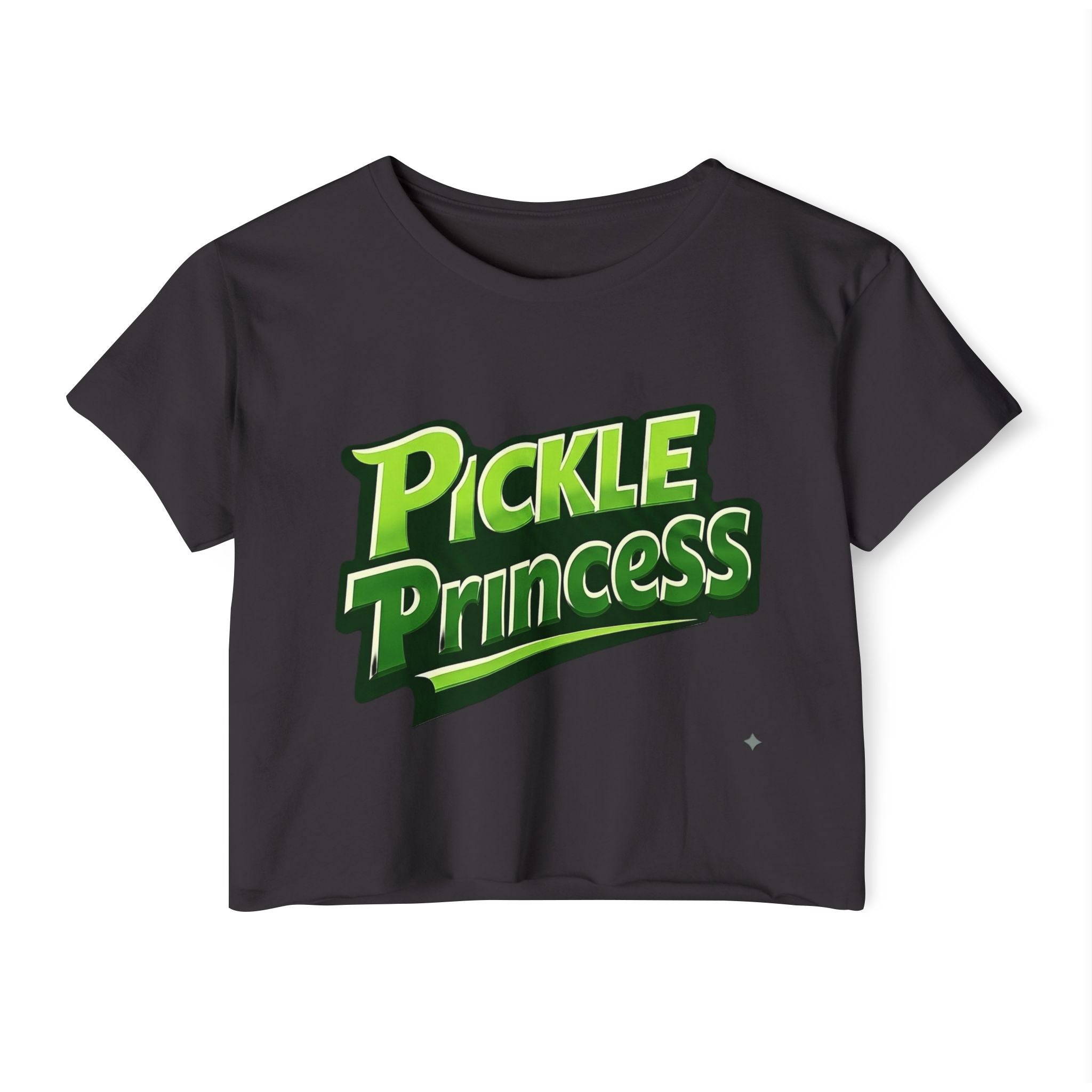 Pickle Princess Crop Top — Women's Festival Graphic Tee