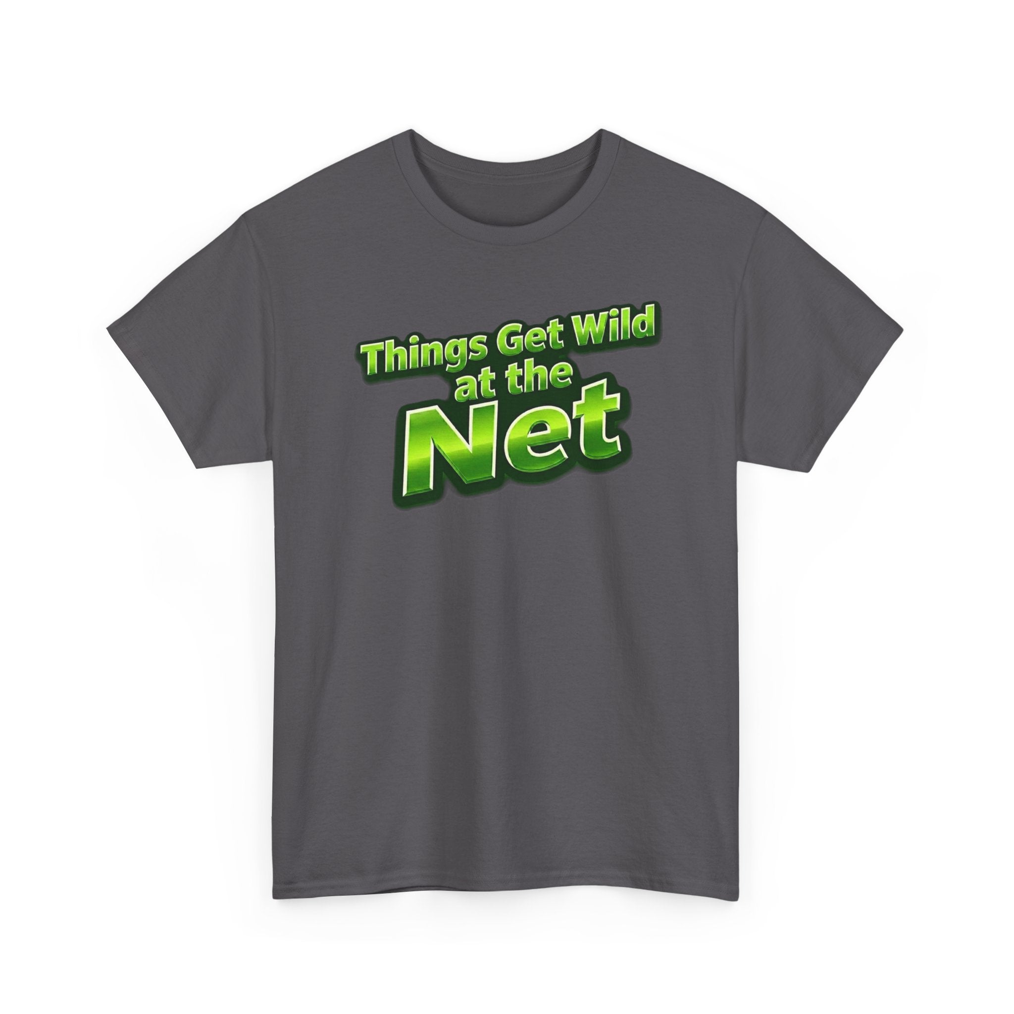 "Things Get Wild at the Net" Pickleball T-Shirt — 100% Cotton T-Shirt Unisex