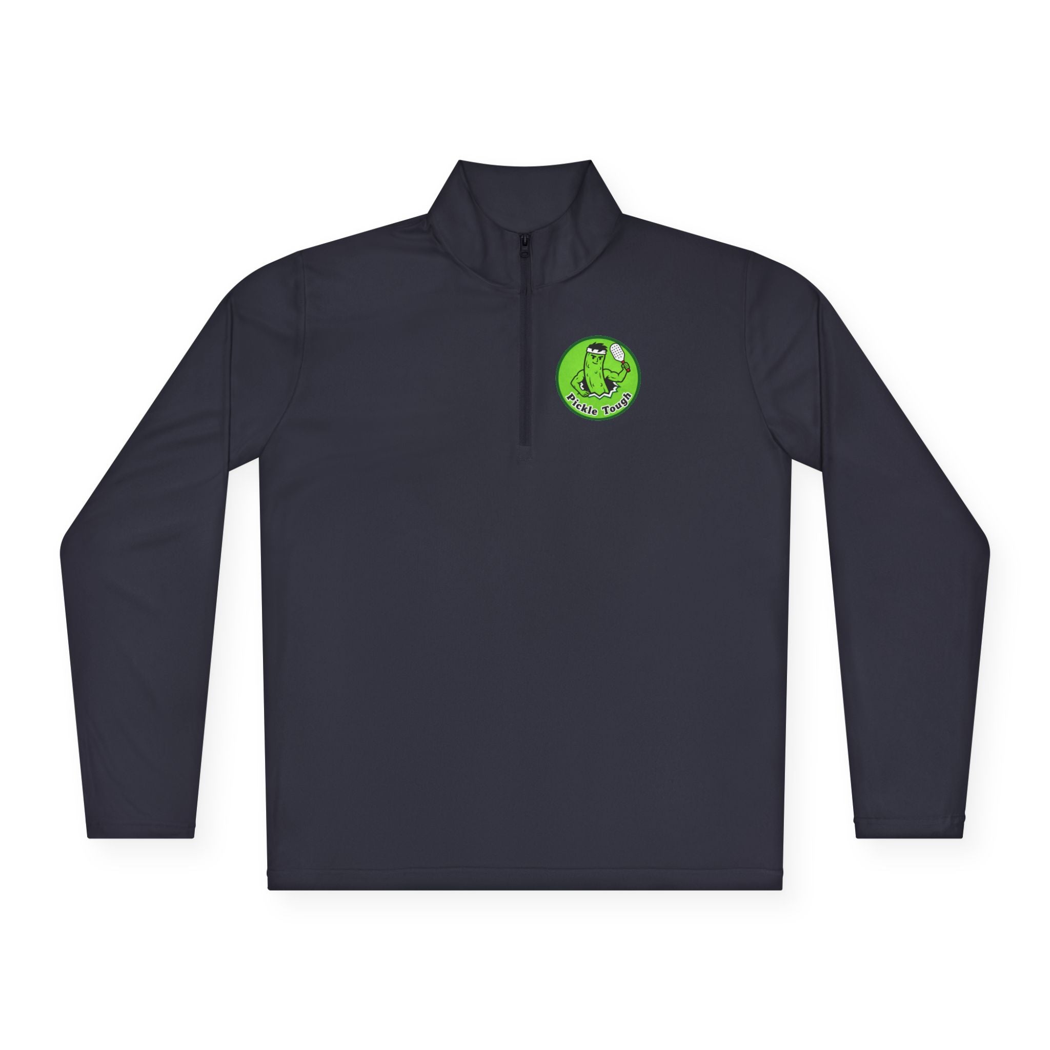 Pickle Man Retro Logo Quarter-Zip Pullover | Quarter-Zip Long Sleave Shirt Unisex