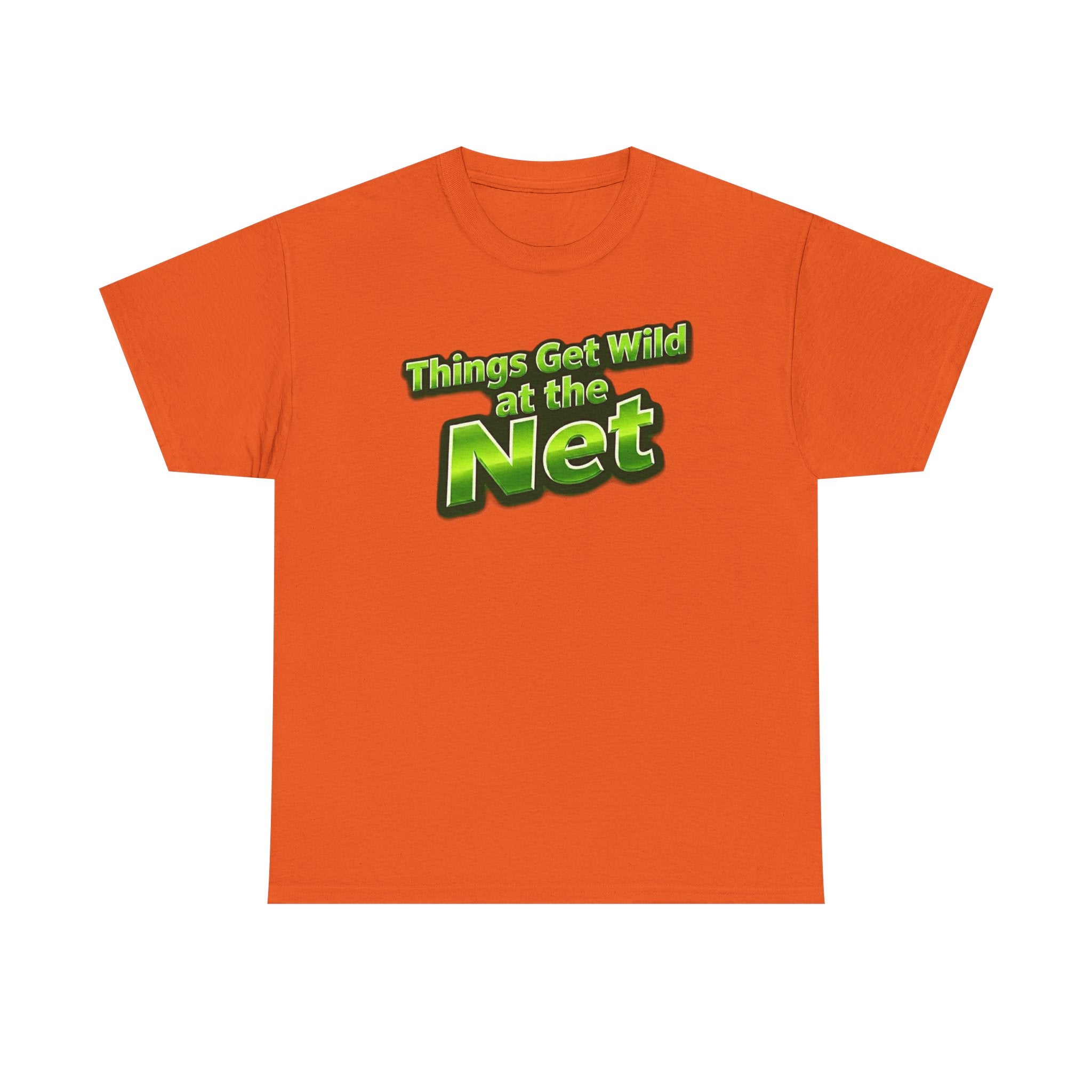 "Things Get Wild at the Net" Pickleball T-Shirt — 100% Cotton T-Shirt Unisex