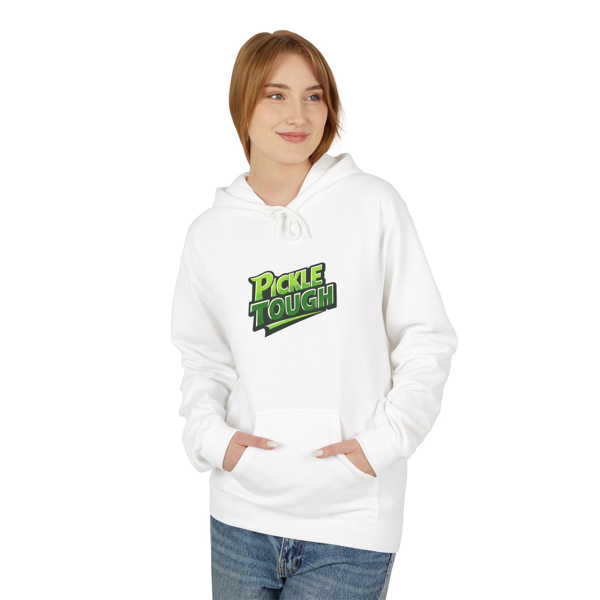 Pickle Tough Logo  Pickleball Hoodie - Hooded Sweatshirt Pullover