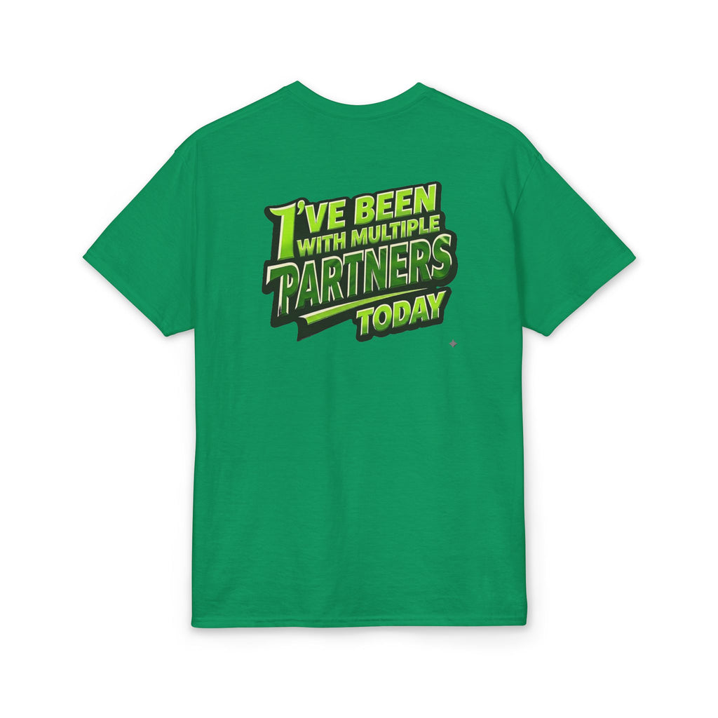 “I’ve Been With Multiple Partners Today” Pickleball T-Shirt — Unisex DryBlend® T-Shirt Two Sided