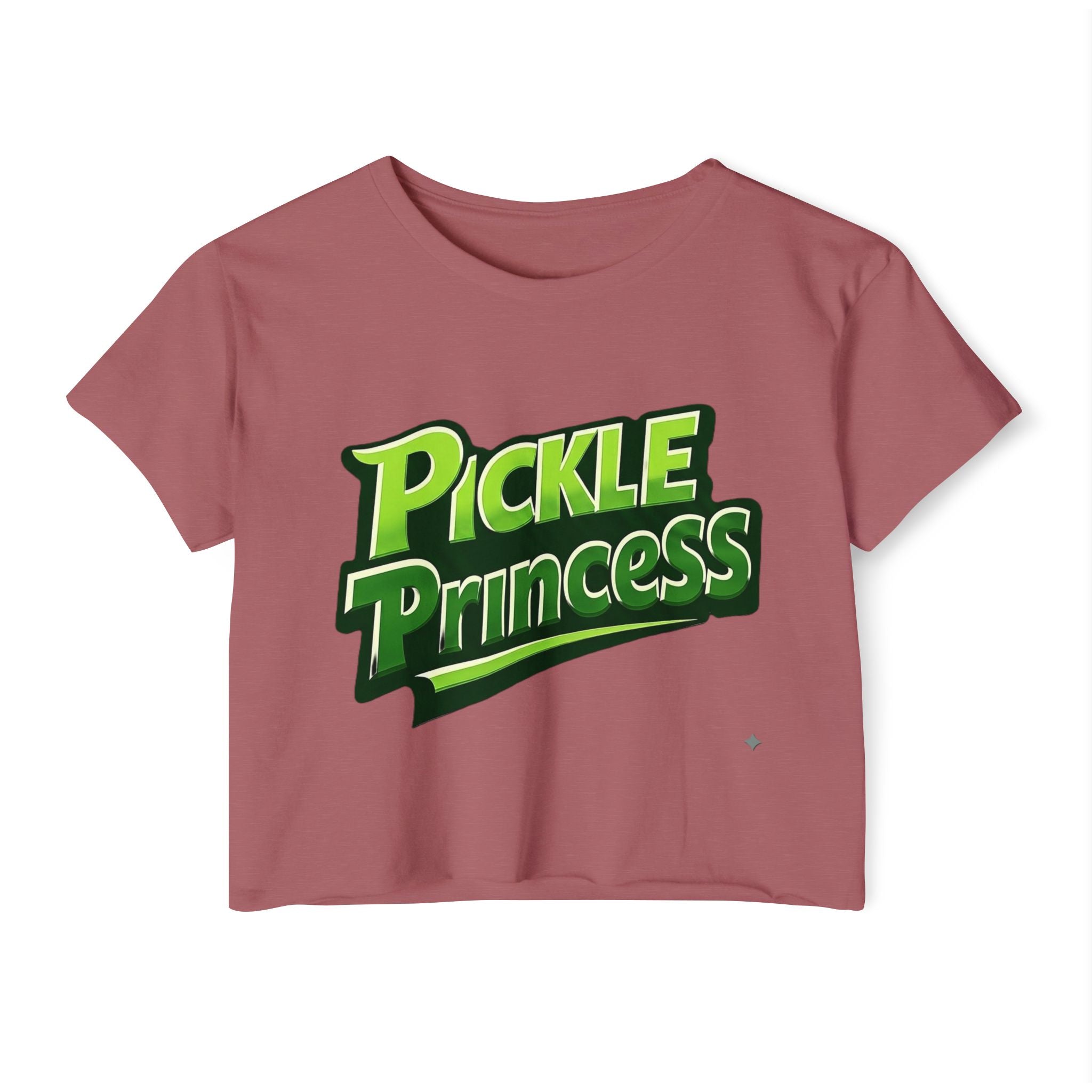 Pickle Princess Crop Top — Women's Festival Graphic Tee