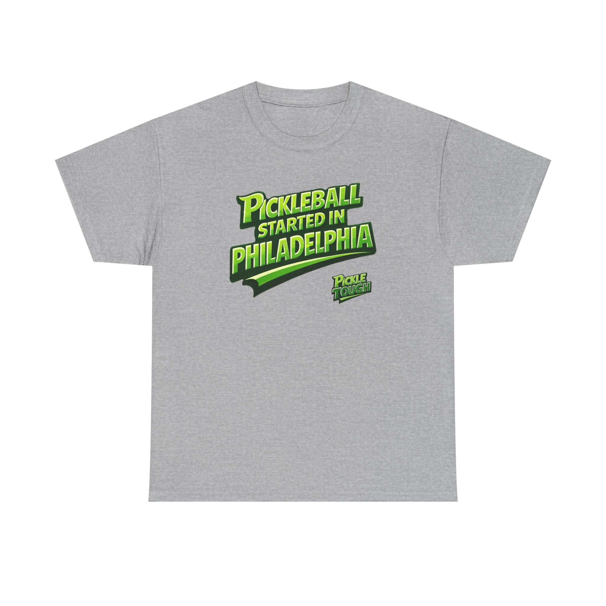 "Pickleball Started In Philadelphia" Pickleball T-Shirt — T-Shirts - 100% Cotton