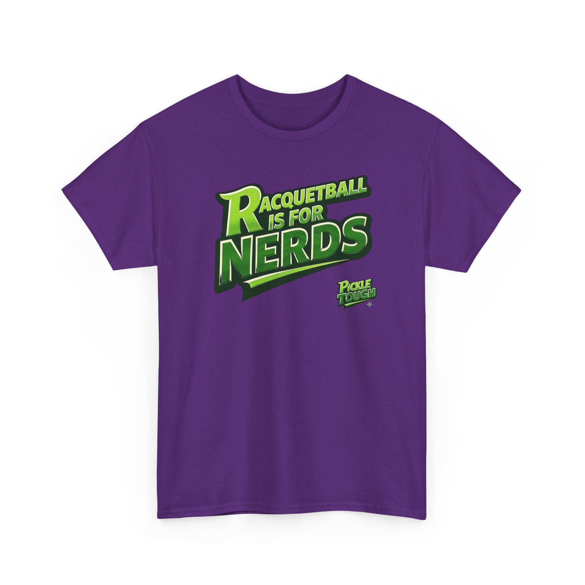 "Racquetball  Is for Nerds" Pickleball T-Shirt — 100% Cotton T-Shirt Unisex
