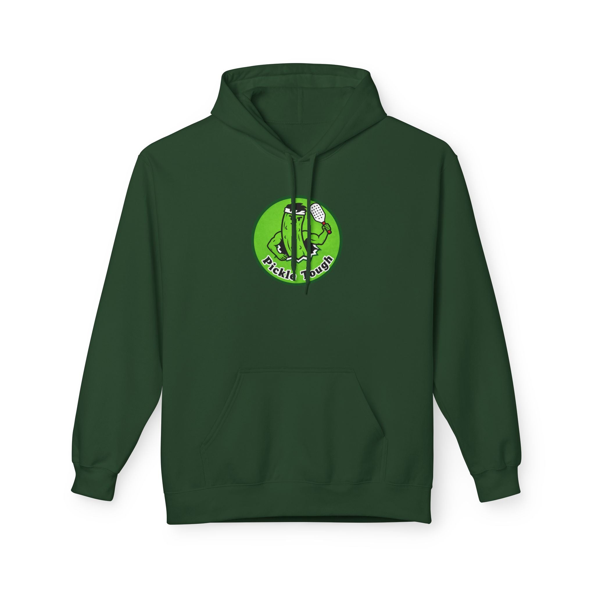Retro Pickle Man Pickleball Hoodie -  Hooded Sweatshirt Pullover