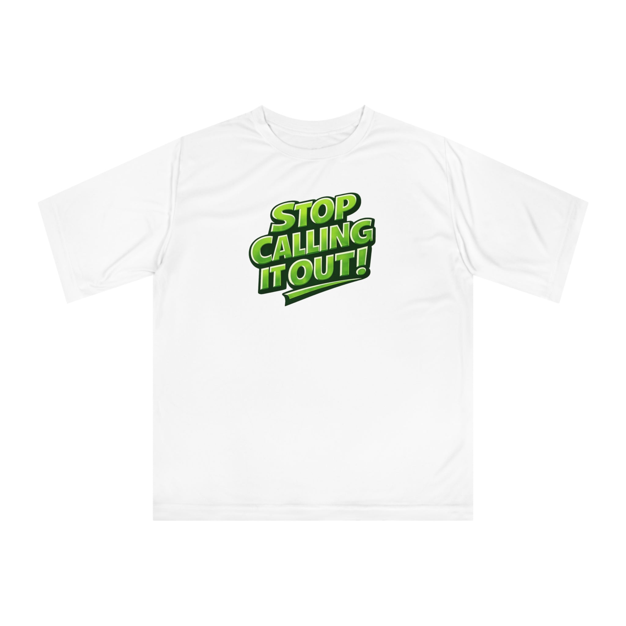 "Stop Calling It Out" Pickleball T-Shirt | Performance Unisex Two Sided T-Shirt