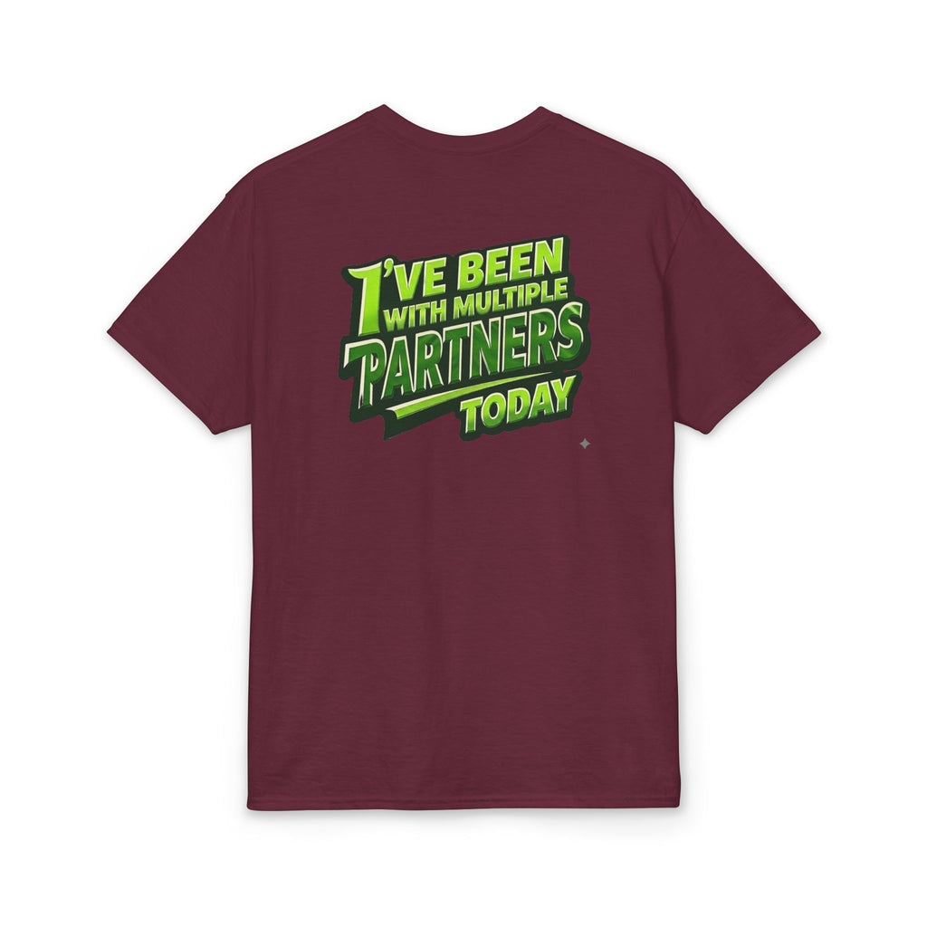 “I’ve Been With Multiple Partners Today” Pickleball T-Shirt — Unisex DryBlend® T-Shirt Two Sided
