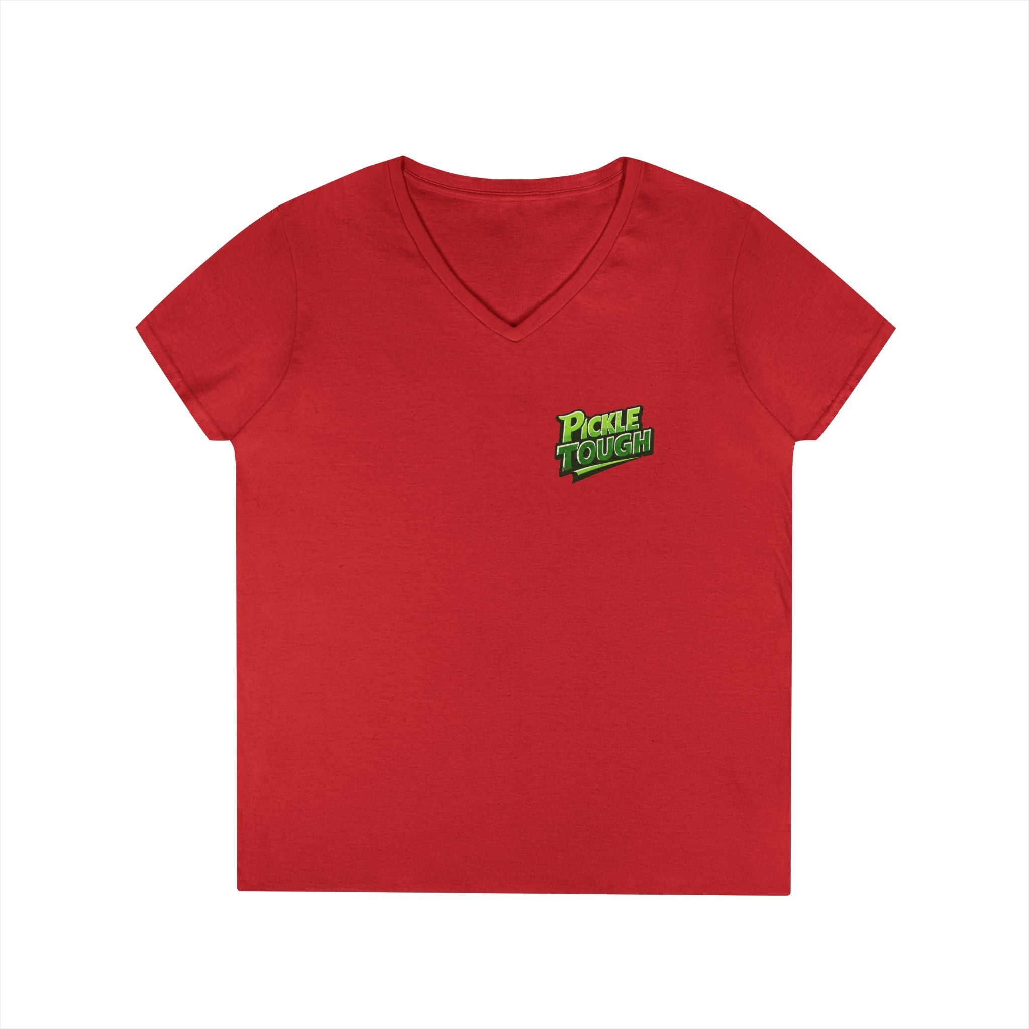 Pickle Tough Logo T-Shirt —  Ladies' V-Neck