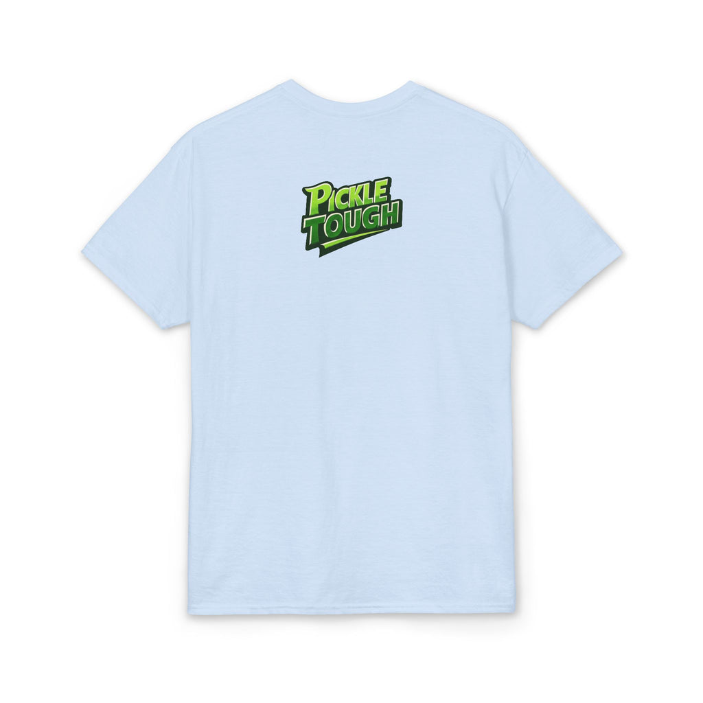 "You're About to Get Pickled!" Pickleball T-Shirt- Unisex DryBlend® Two Sided T-Shirt