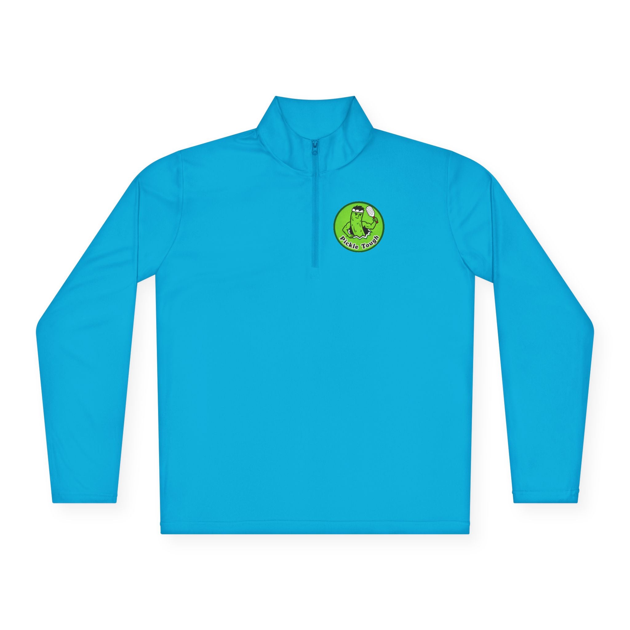 Pickle Man Retro Logo Quarter-Zip Pullover | Quarter-Zip Long Sleave Shirt Unisex