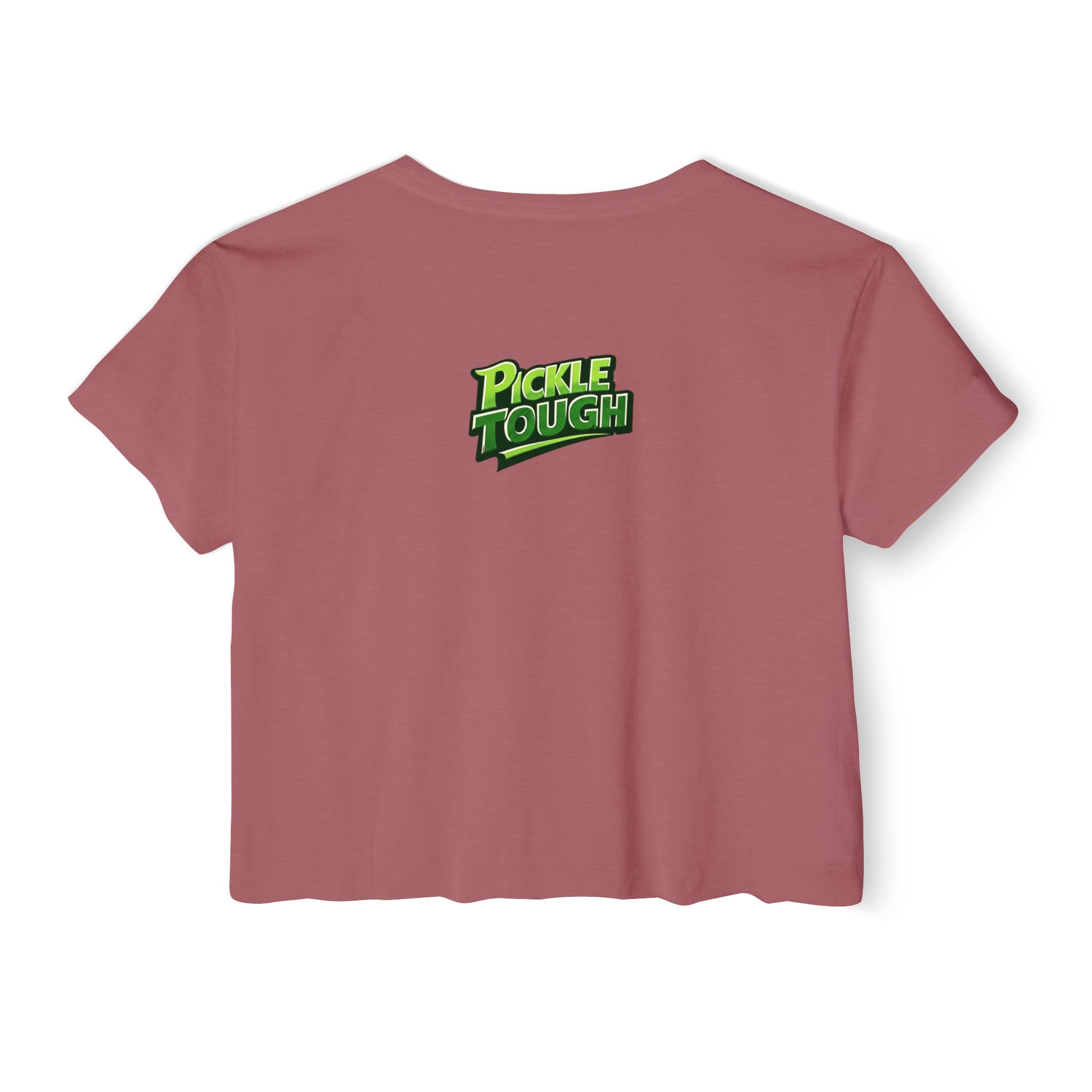 "I Look Good Beating You" Pickleball Two Sided Crop Top