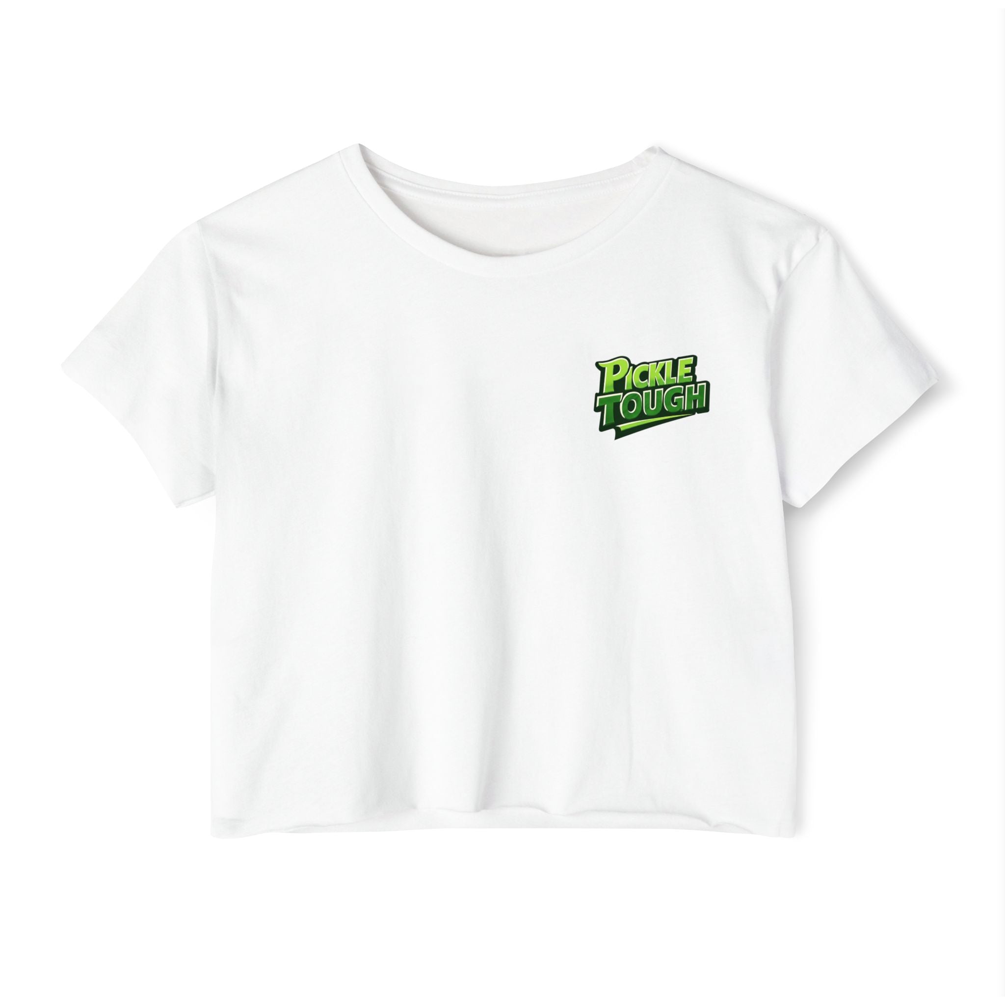 Pickle Tough Logo- Pickleball Crop Top