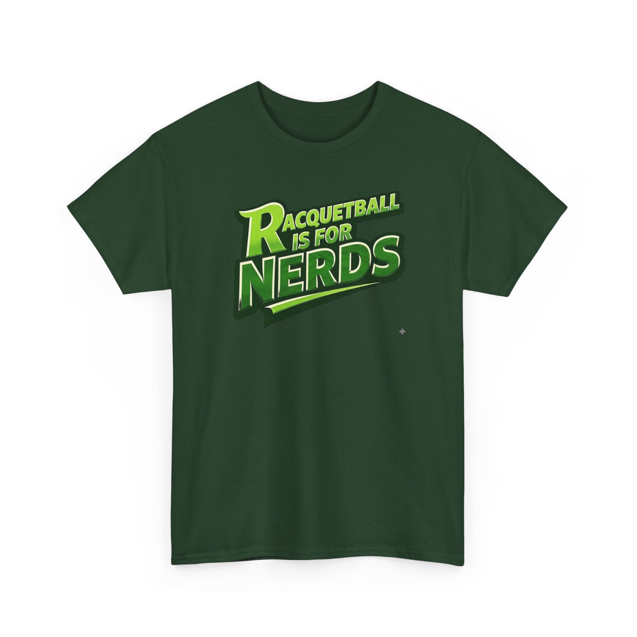 "Racquetball  Is for Nerds" Pickleball T-Shirt — 100% Cotton Two Sided T-Shirt Unisex
