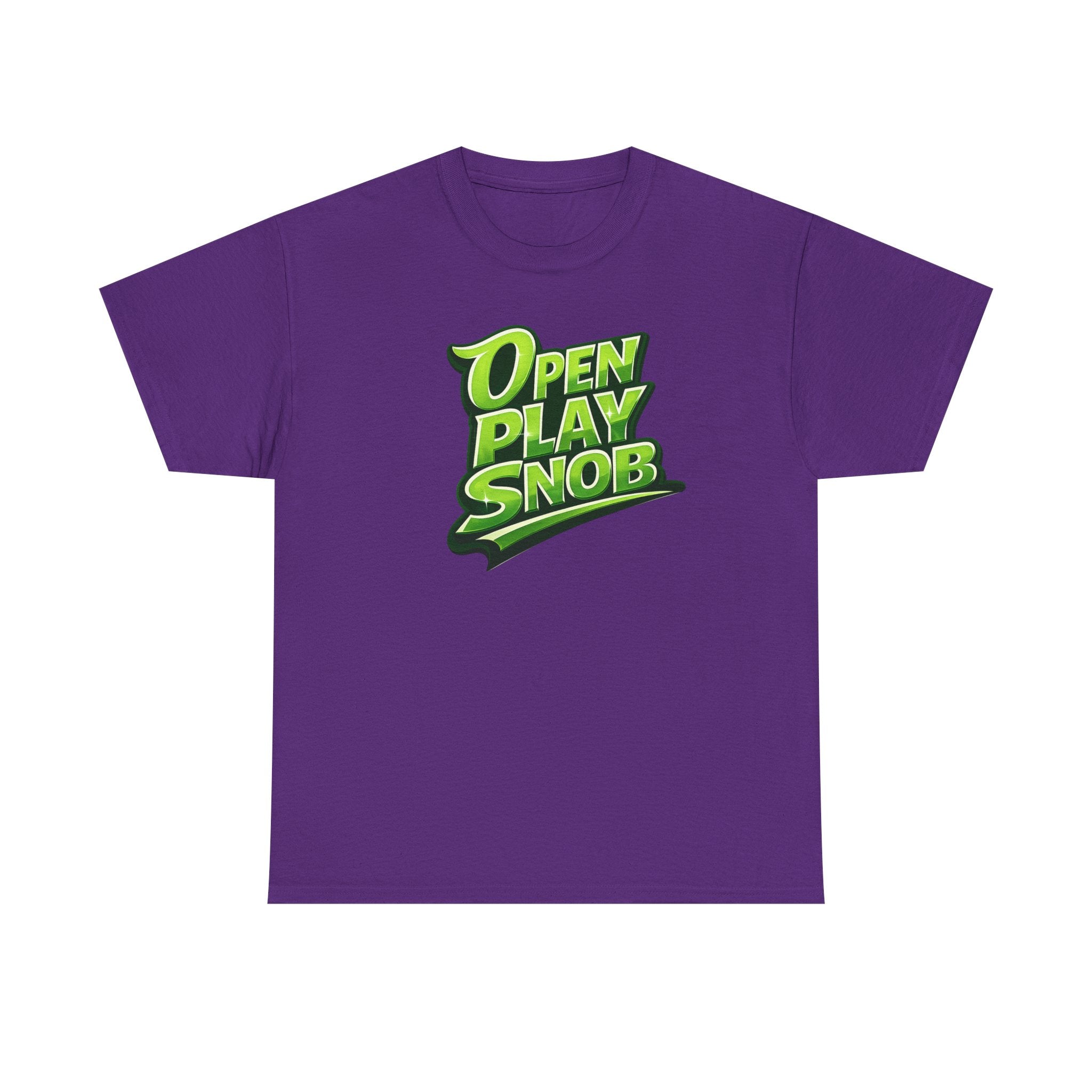 "Open Play Snob" Pickleball T-Shirt- 100% Cotton Two Sided T-Shirt Unisex