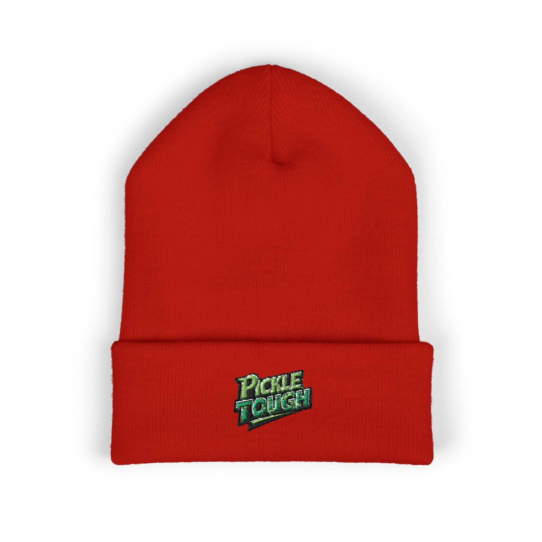 Pickle Tough Logo Beanie — Classic Knit Winter Hat