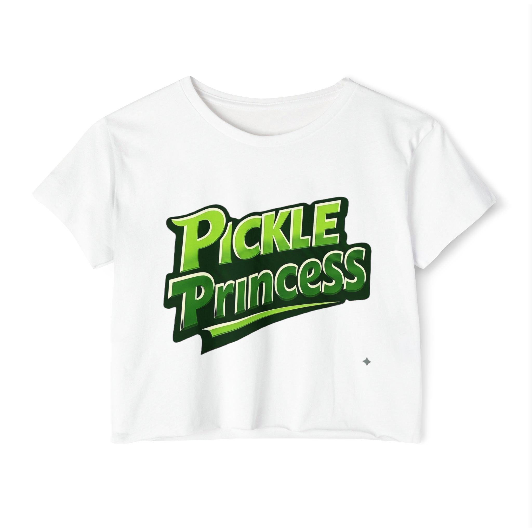 Pickle Princess Crop Top — Women's Festival Graphic Tee