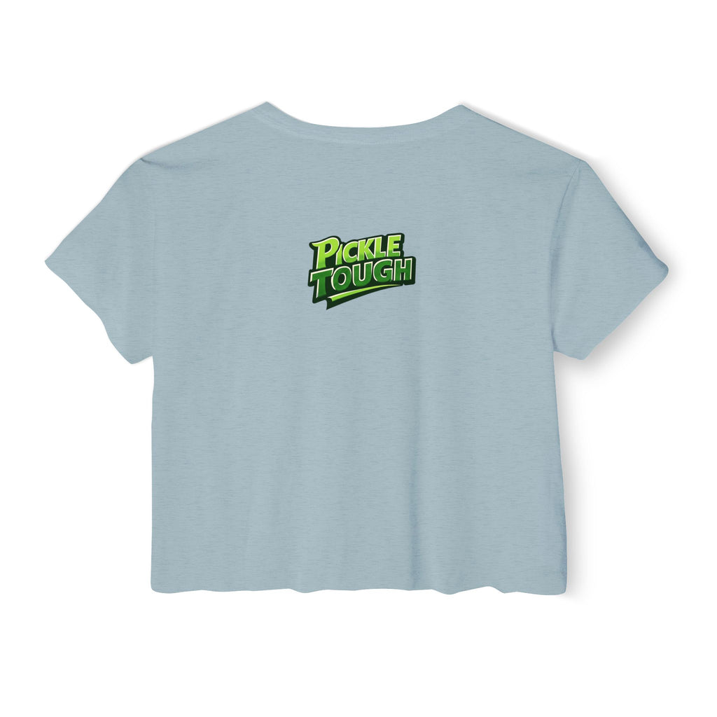 "I Look Good Beating You" Pickleball Two Sided Crop Top