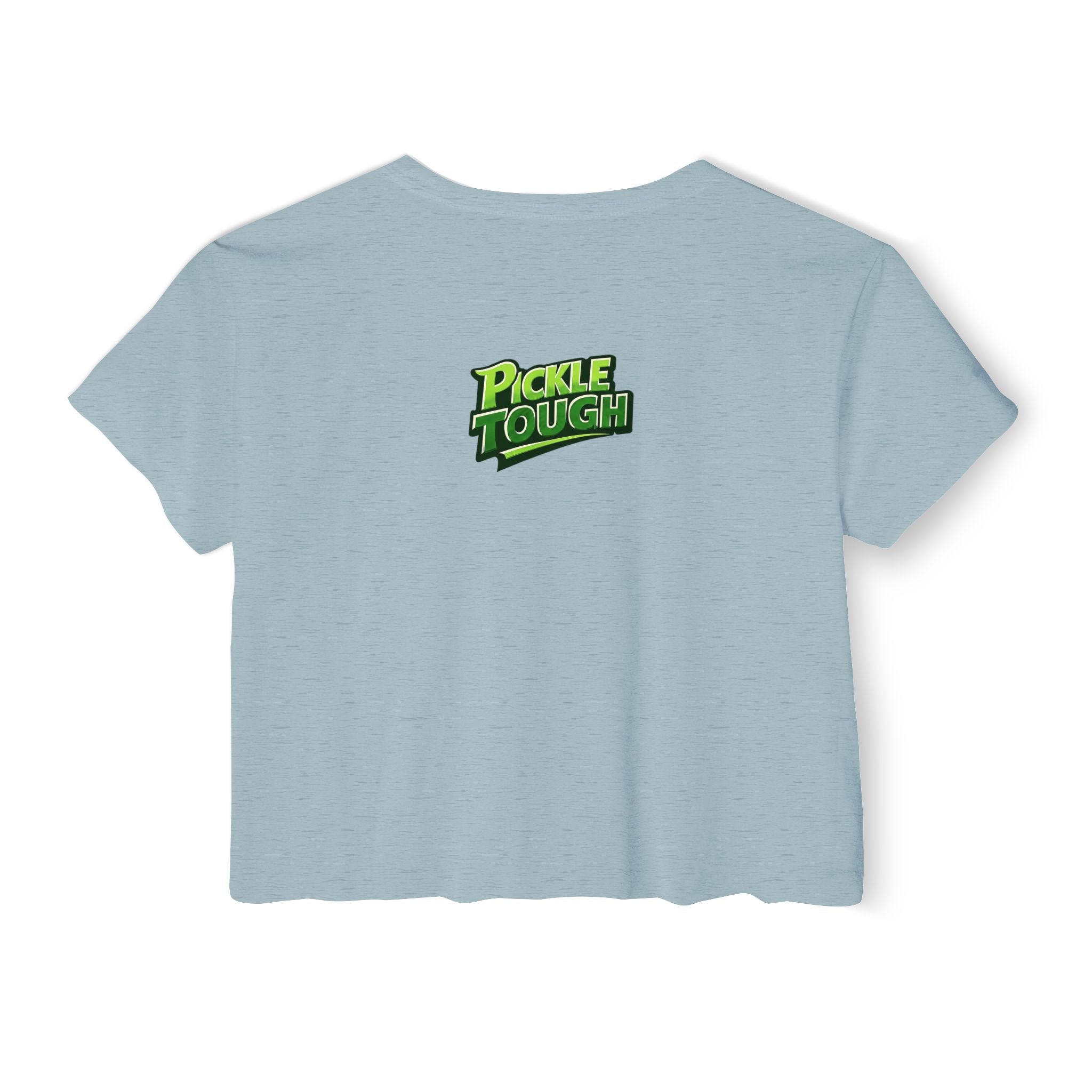 "I Look Good Beating You" Pickleball Two Sided Crop Top