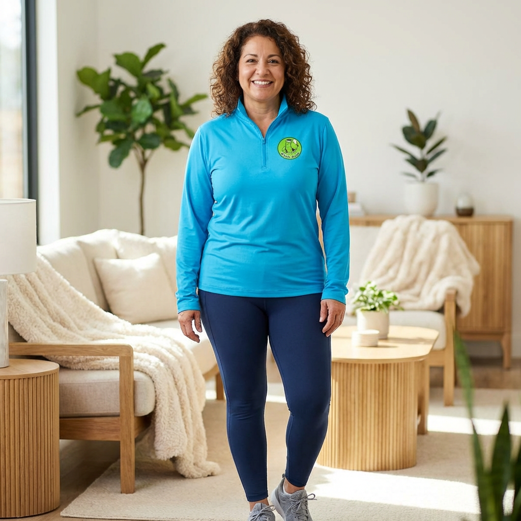 Pickle Man Retro Logo Quarter-Zip Pullover | Quarter-Zip Long Sleave Shirt Unisex