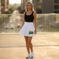 Pickle Tough Logo Pickleball Skirt- Women's Skater Skirt (AOP)