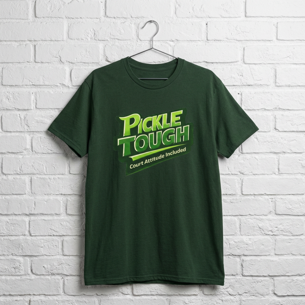 “Pickle Tough: Court Attitude Included” Pickleball T-Shirt- Unisex DryBlend® T-Shirt